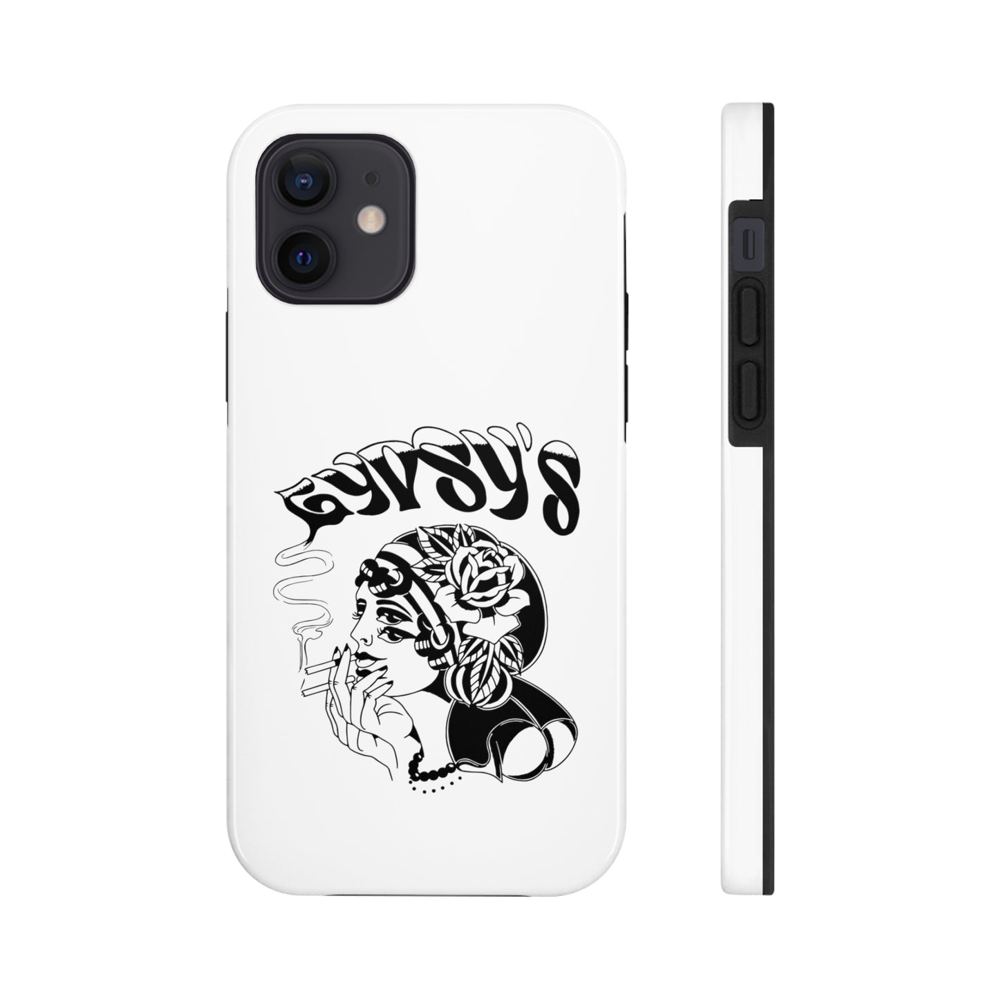White Tough Phone Cases | Gypsy's Double Gypsy Lady (by @ohbhave)