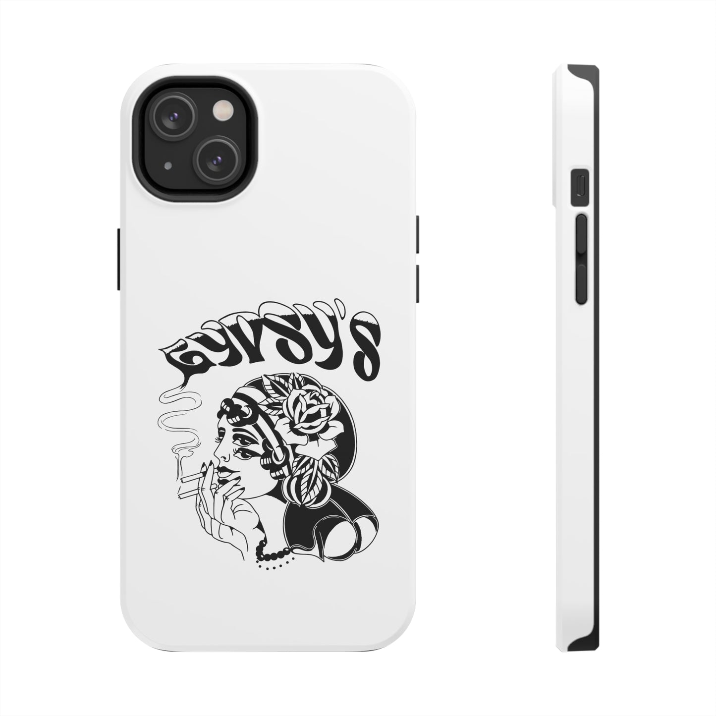 White Tough Phone Cases | Gypsy's Double Gypsy Lady (by @ohbhave)