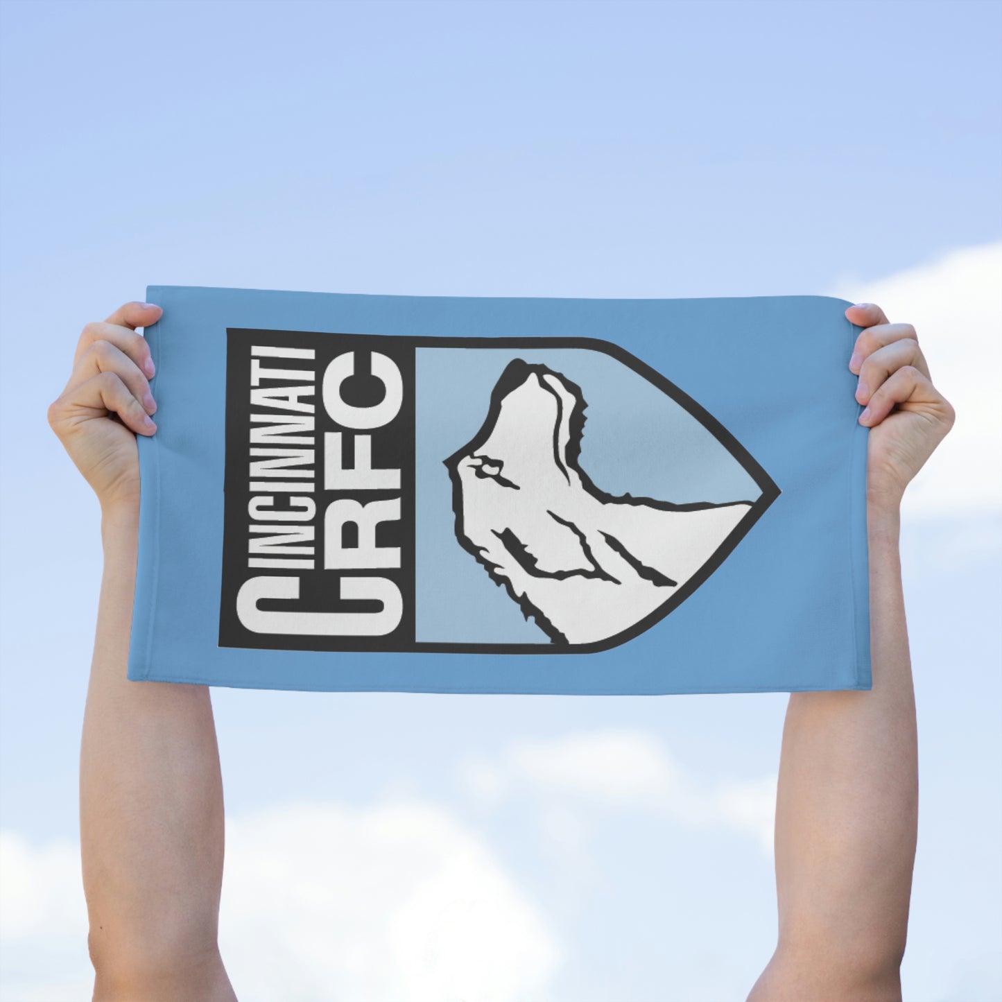 Blue Rally Towel 11"x18" (Or Hand Towel) | CRFC Wolfhounds Blue Crest