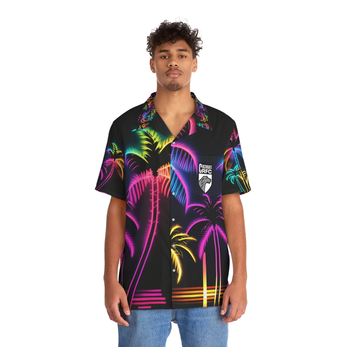 Hawaiian Shirt | CRFC Wolfhounds White Crest