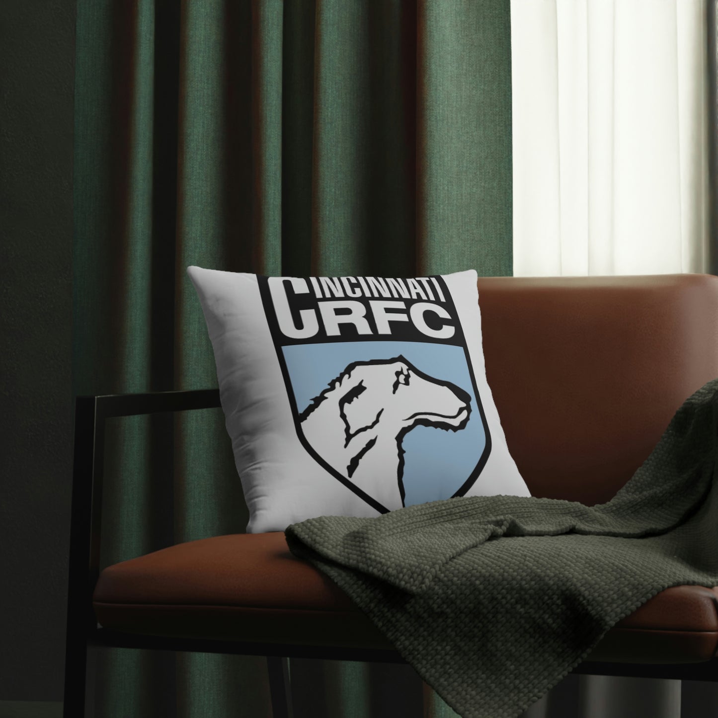 Waterproof Pillow | CRFC Wolfhounds Blue Crest