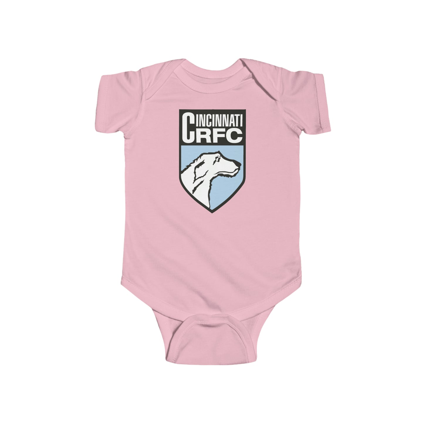 Infant Short Sleeve Onesie | CRFC Wolfhounds Blue Crest