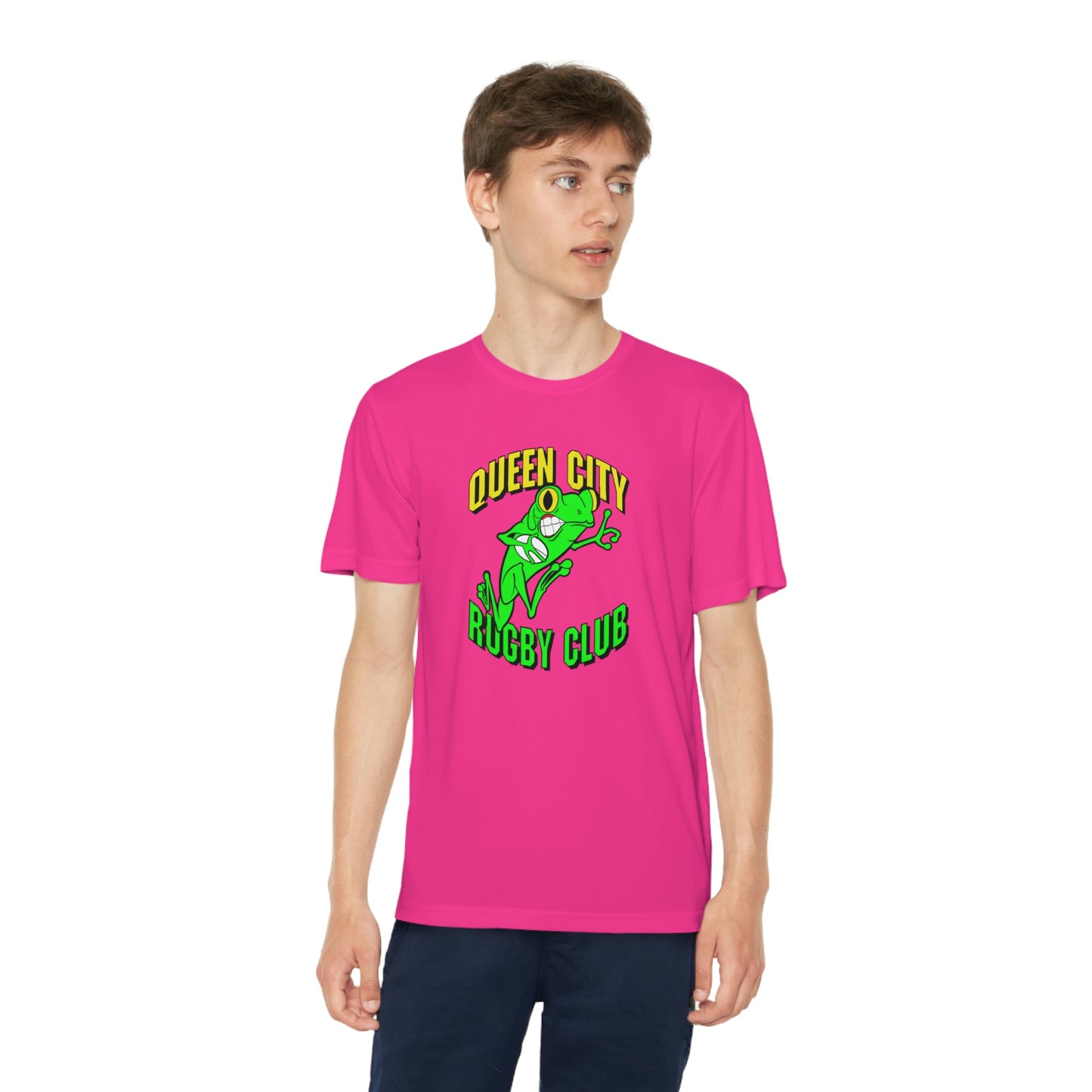 Youth Competitor Tee | QCRFC Frogs Logo