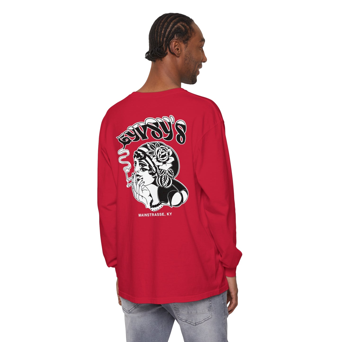 Unisex Comfort Colors Long Sleeve T-Shirt | Gypsy's Double Gypsy Lady (by @ohbhave)