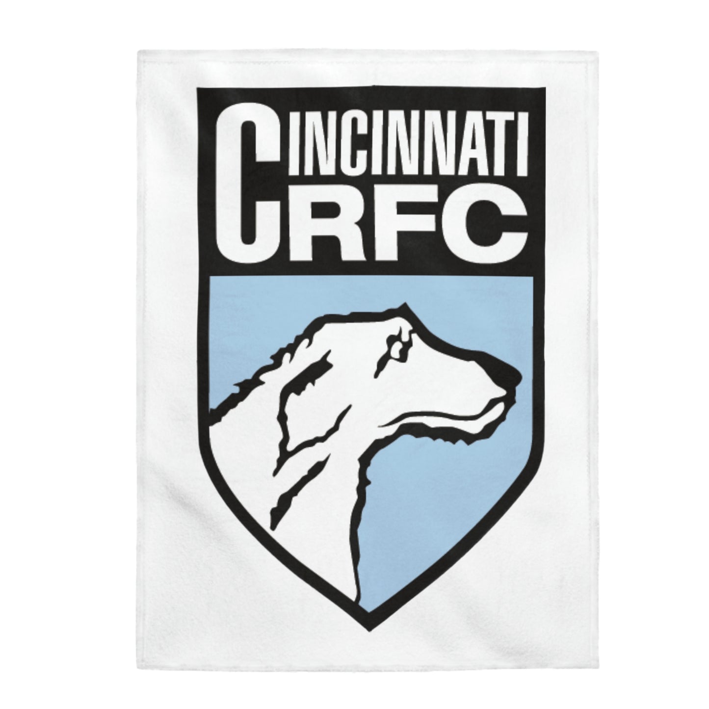 Velveteen Plush Blanket 60"x80" | CRFC Wolfhounds Blue Crest