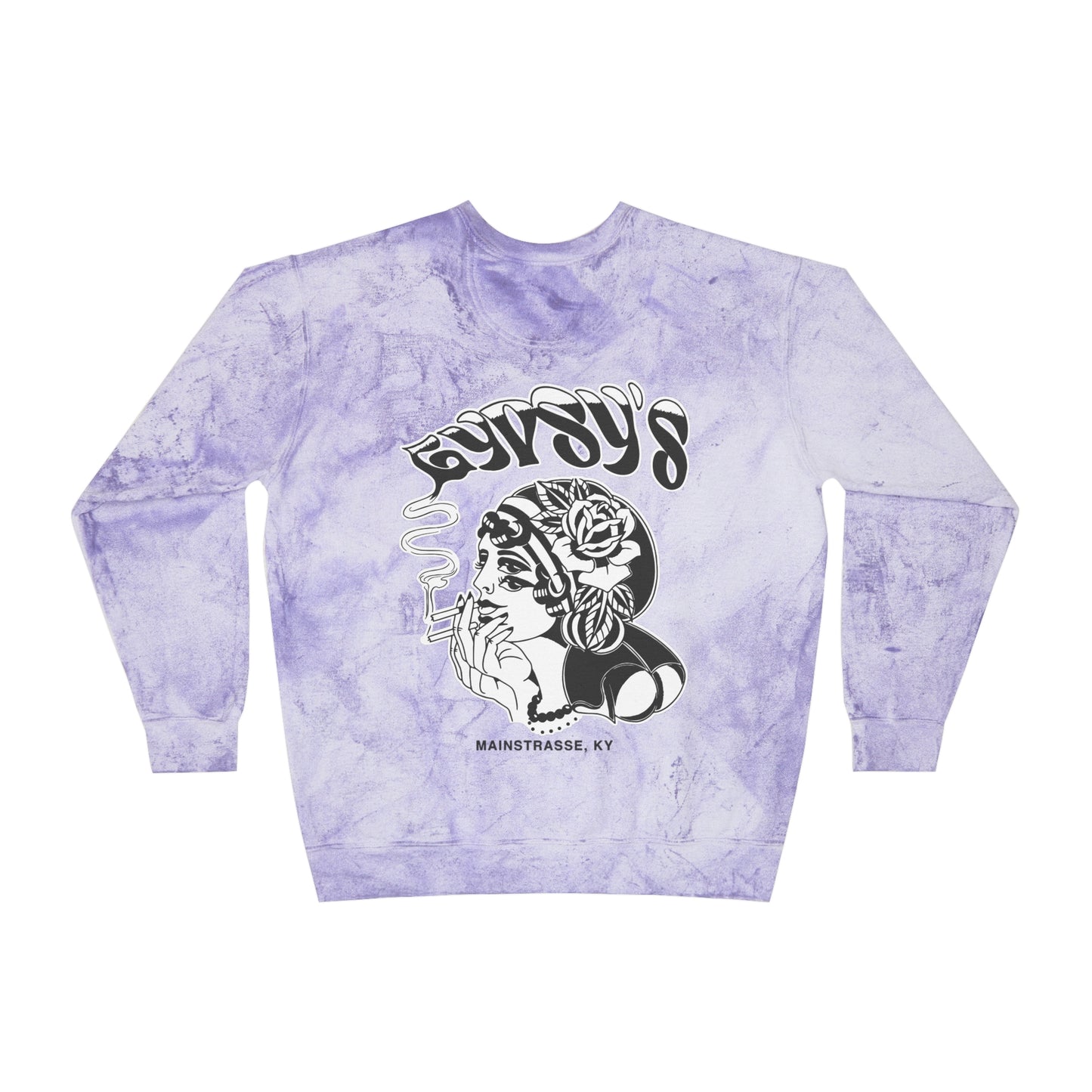 Unisex Comfort Colors Color Blast Crewneck Sweatshirt | Gypsy's Double Gypsy Lady (by @ohbhave)