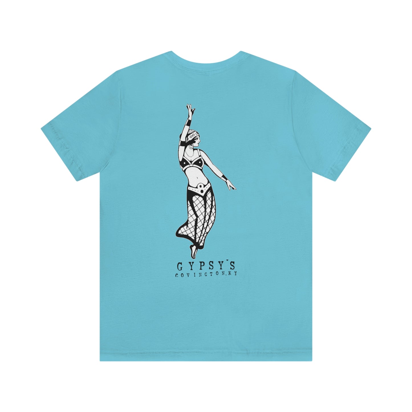 Unisex Jersey Short Sleeve Tee | Gypsy's Dancing Gypsy Lady (by @tylerabnertattoo)
