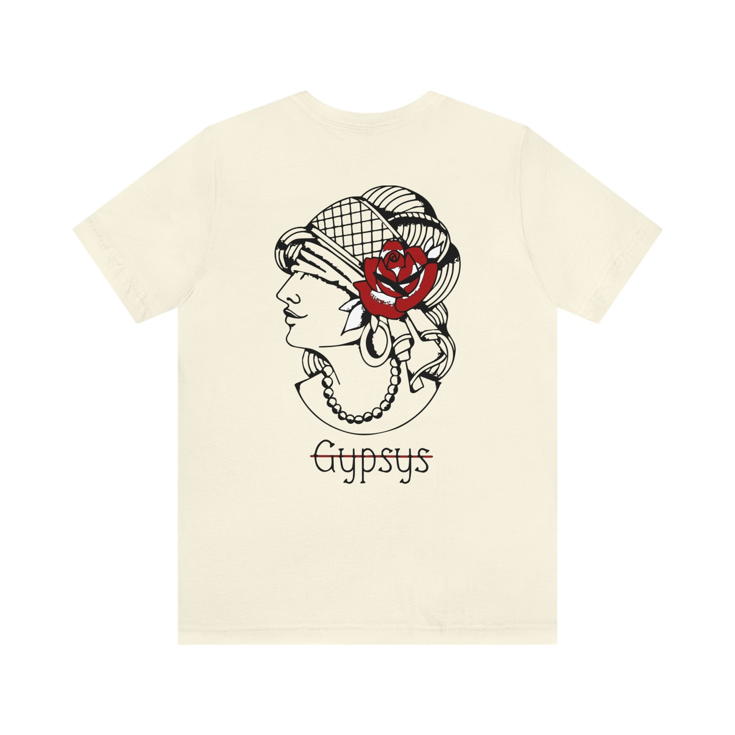 Unisex Jersey Short Sleeve Tee | Gypsy's Red Rose Gypsy Lady (by @ryseart)