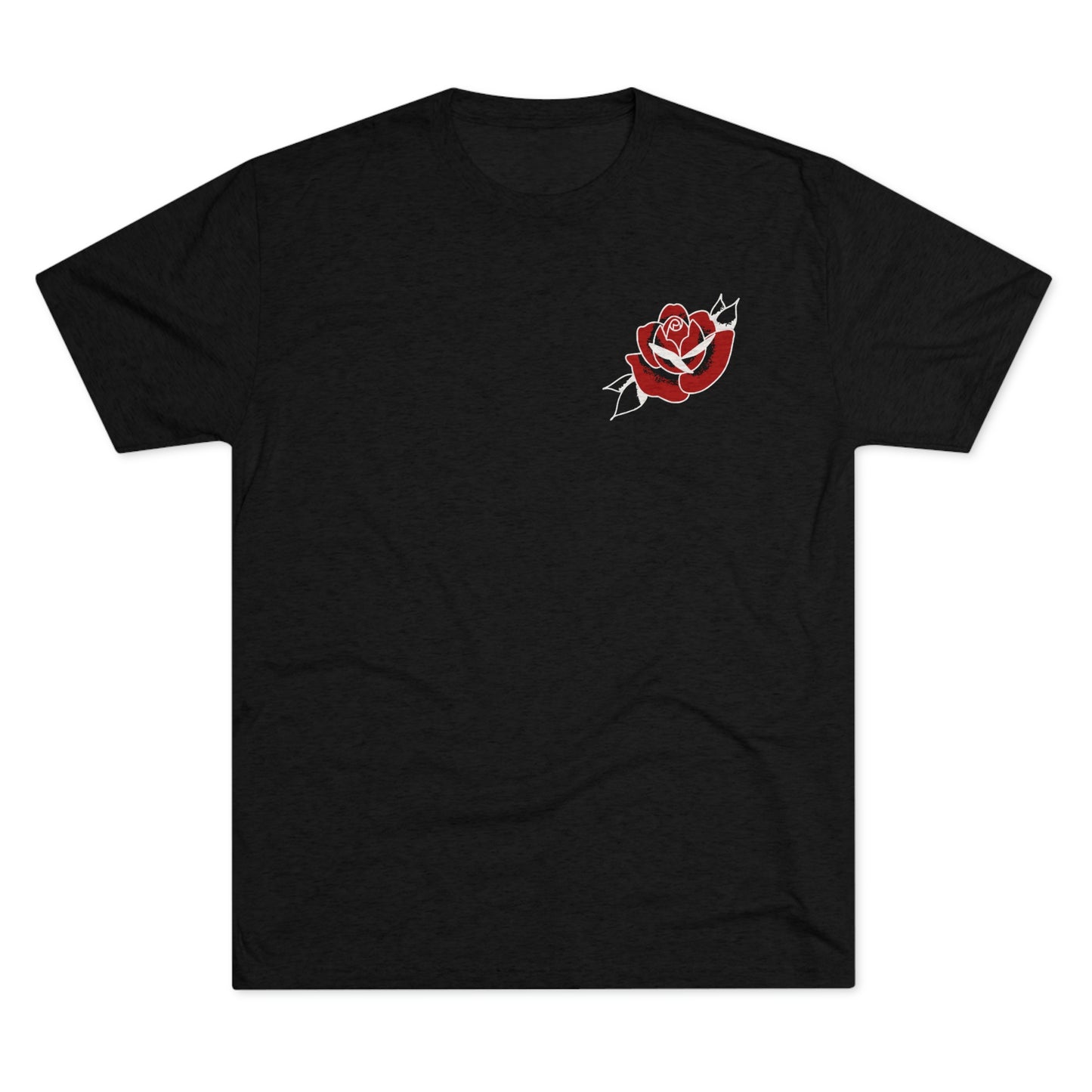 Unisex Tri-Blend Crew Tee | Gypsy's Red Rose Gypsy Lady (by @ryseart)