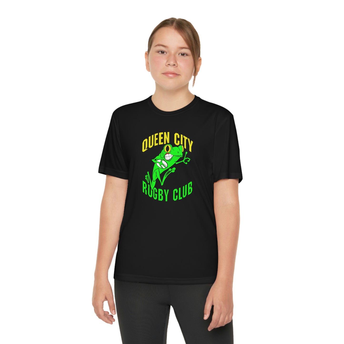 Youth Competitor Tee | QCRFC Frogs Logo
