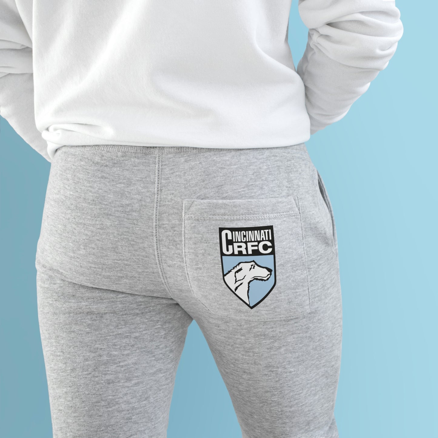 Unisex Premium Fleece Joggers | CRFC Wolfhounds Blue Crest