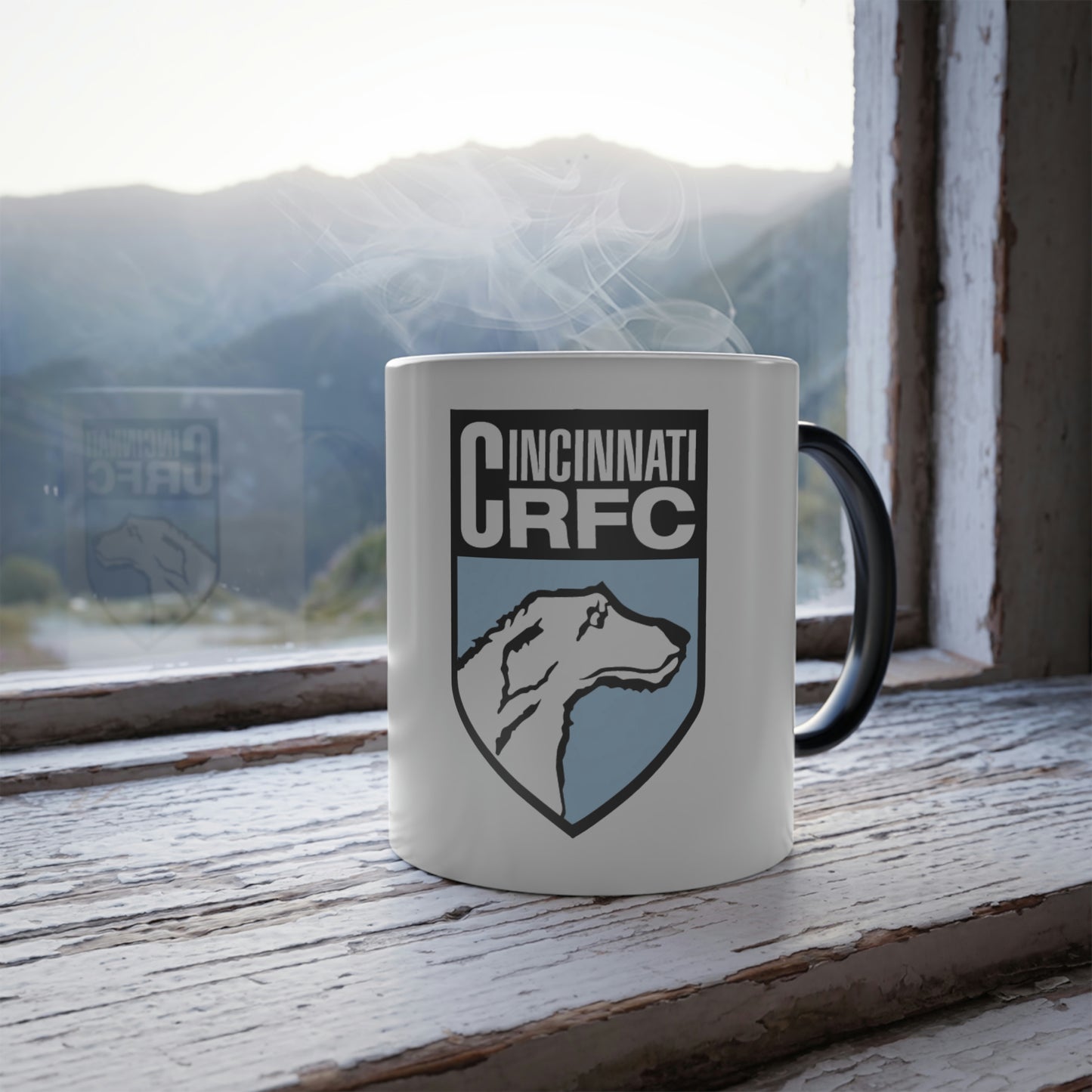 Color Morphing Mug (11oz) | CRFC Wolfhounds Blue Crest
