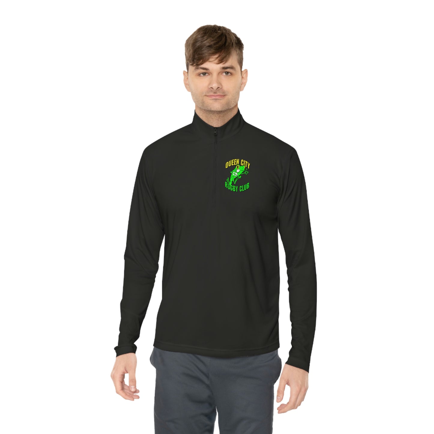 Unisex Quarter-Zip Pullover | QCRFC Frogs Logo