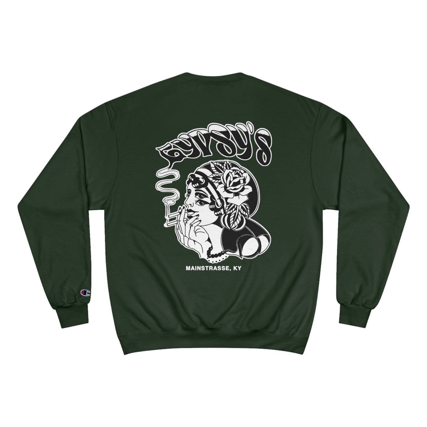 Unisex Champion Crewneck | Gypsy's Double Gypsy Lady (by @ohbhave)