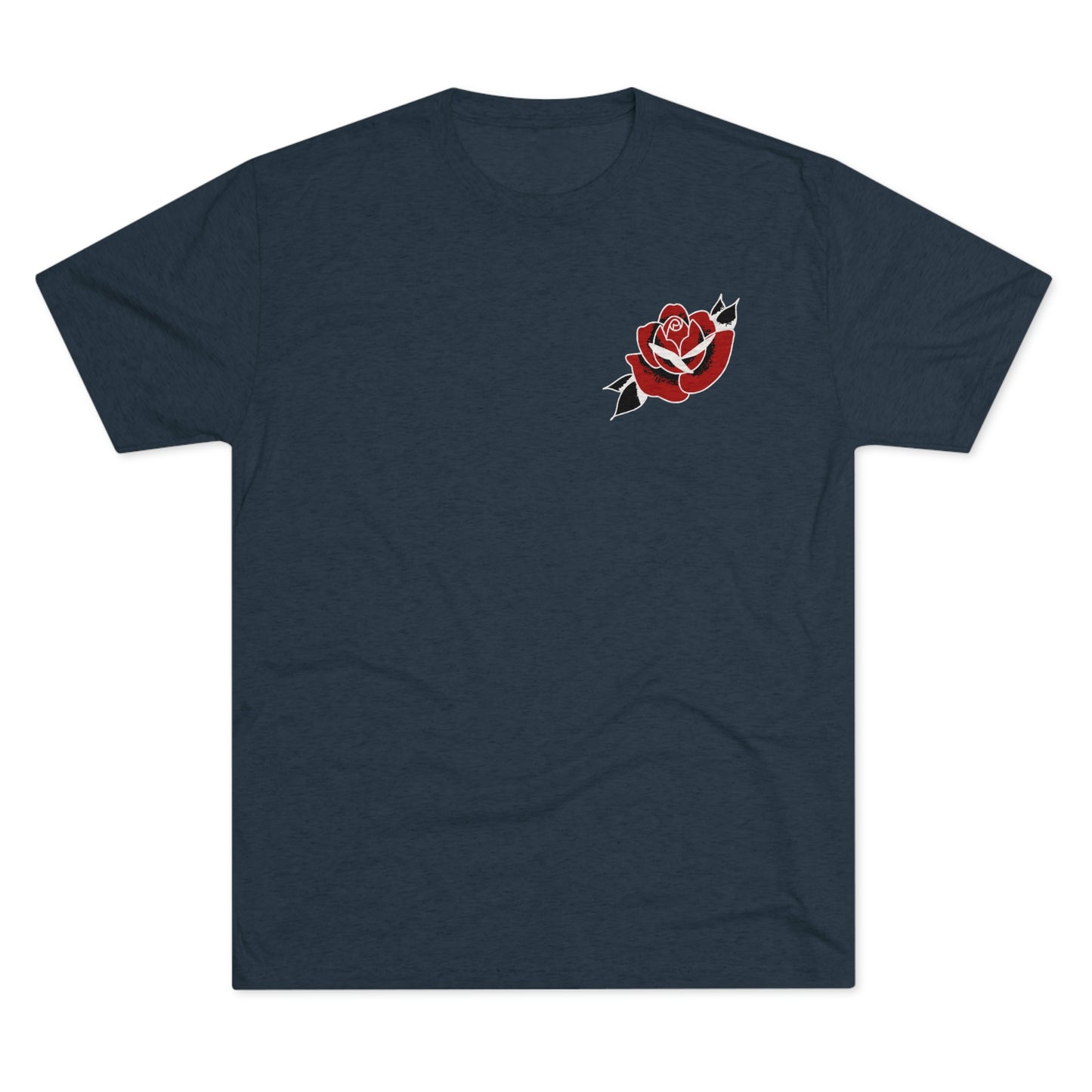 Unisex Tri-Blend Crew Tee | Gypsy's Red Rose Gypsy Lady (by @ryseart)