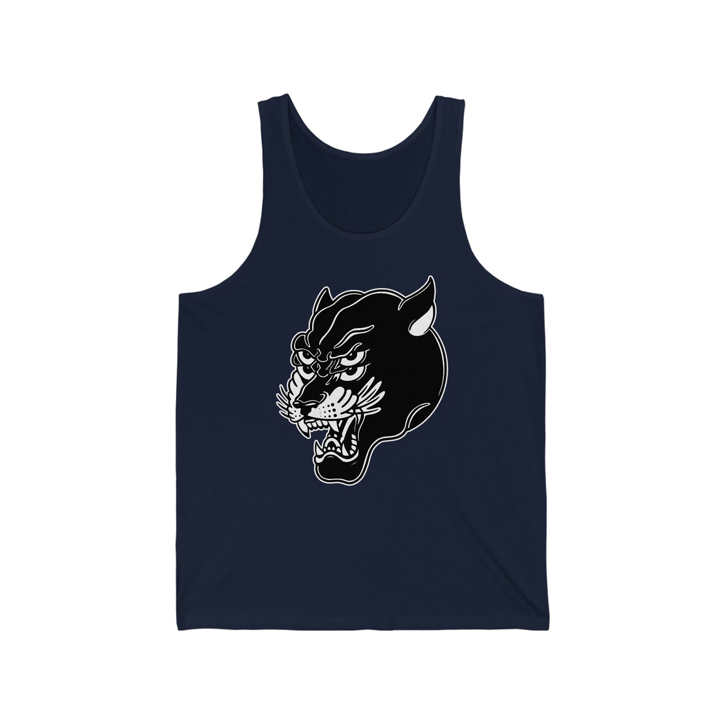 Unisex Jersey Tank | Mothers Tattoo Double Panther Logo by Brendan Houston (IG: @ohbhave)