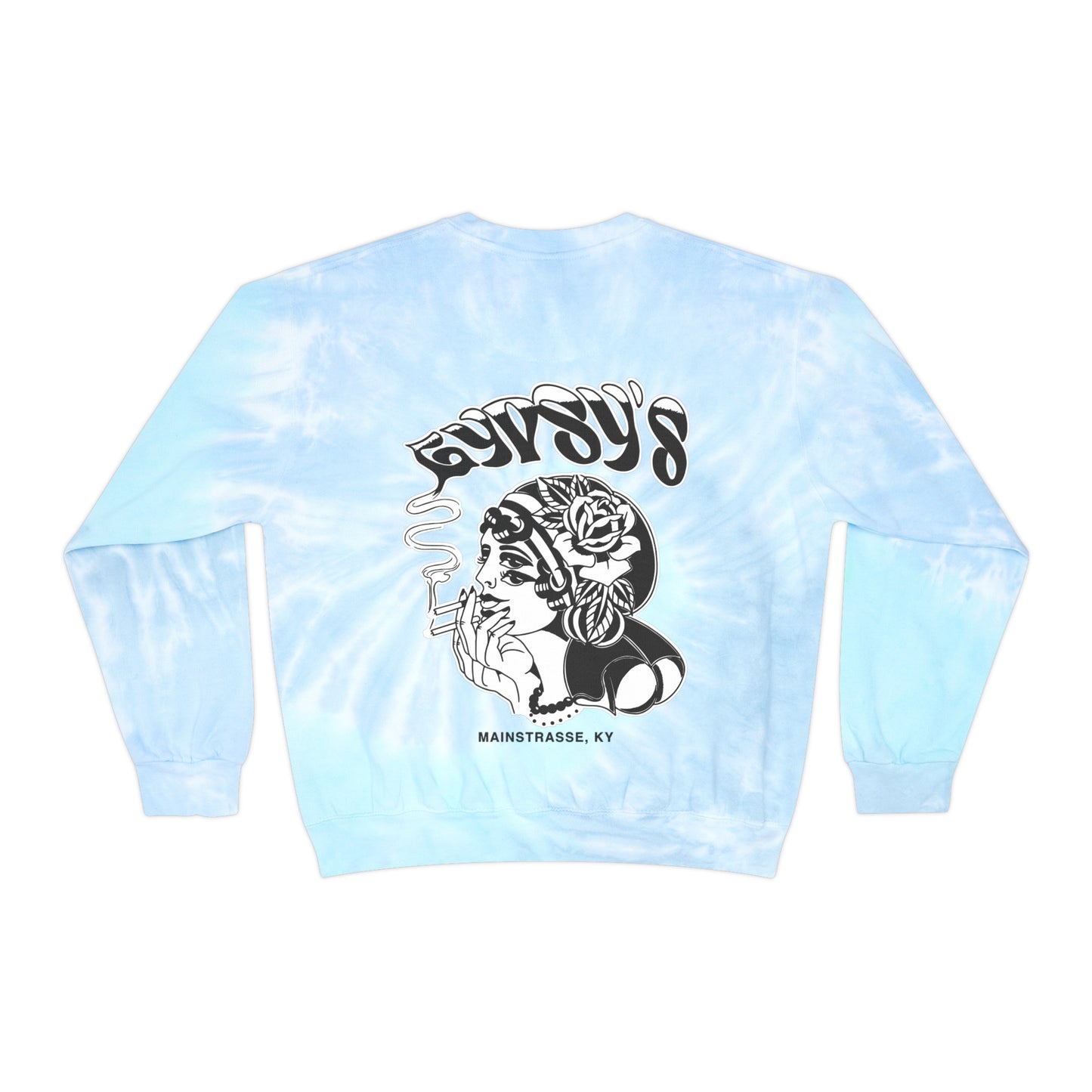 Unisex Comfort Colors Tie-Dye Crewneck Sweatshirt | Gypsy's Double Gypsy Lady (by @ohbhave)