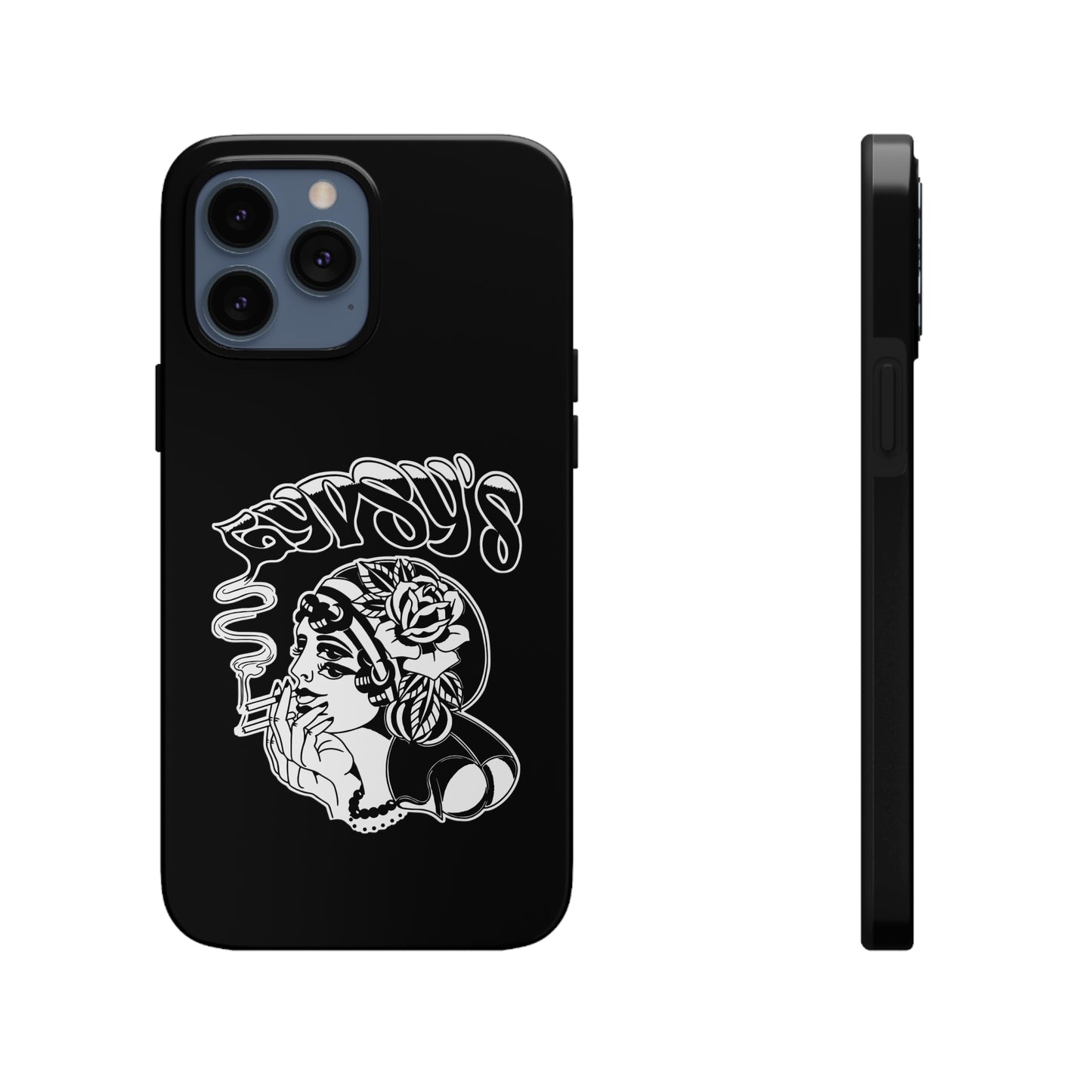 Black Tough Phone Cases | Gypsy's Double Gypsy Lady (by @ohbhave)