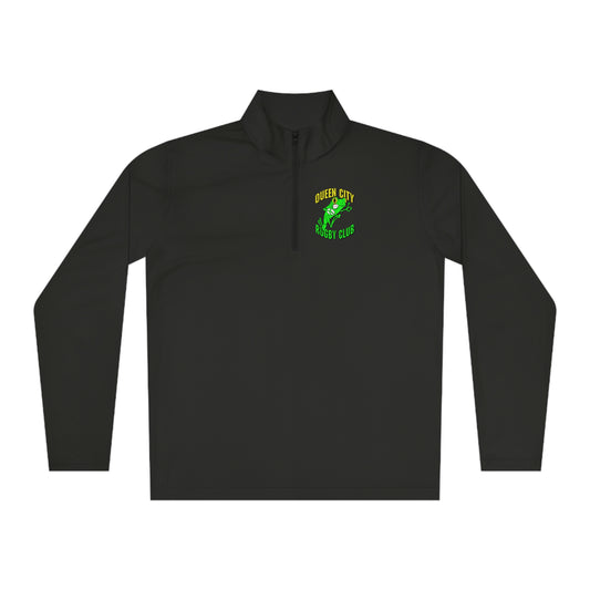 Unisex Quarter-Zip Pullover | QCRFC Frogs Logo