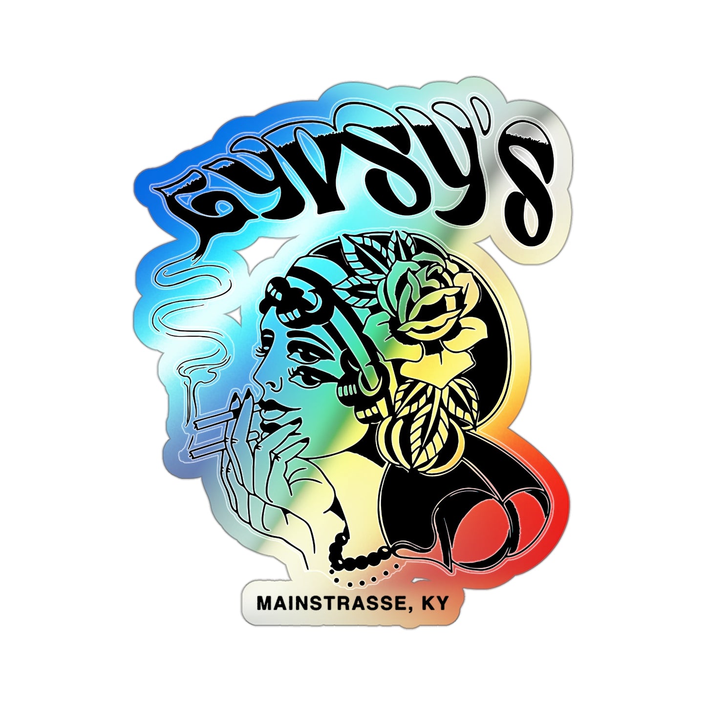 Holographic Die-cut Sticker | Gypsy's Double Gypsy Lady (by @ohbhave)