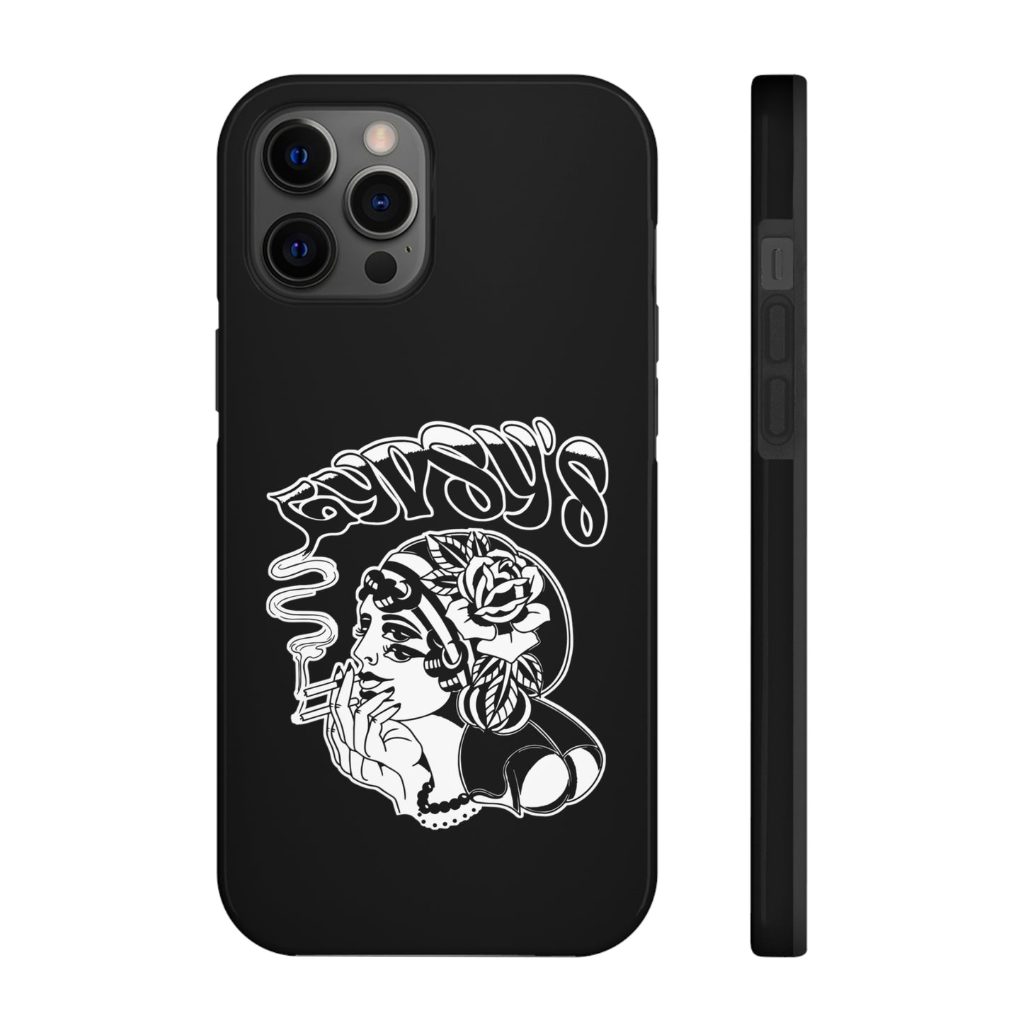 Black Tough Phone Cases | Gypsy's Double Gypsy Lady (by @ohbhave)