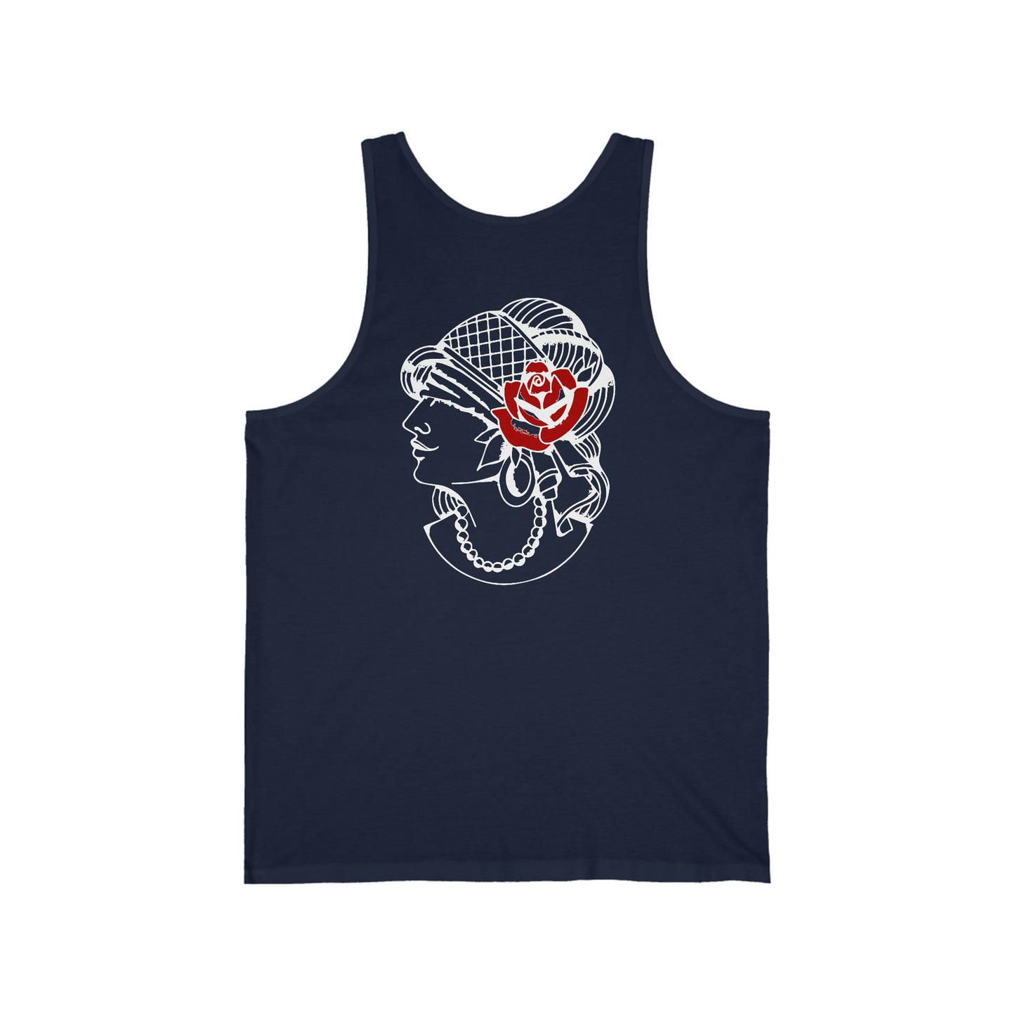Unisex Jersey Tank | Gypsy's Red Rose Gypsy Lady (by @ryseart)