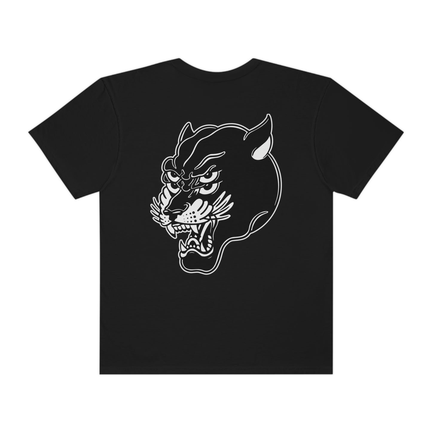 Unisex Comfort Colors T-shirt | Mothers Tattoo Double Panther Logo by Brendan Houston (IG: @ohbhave)