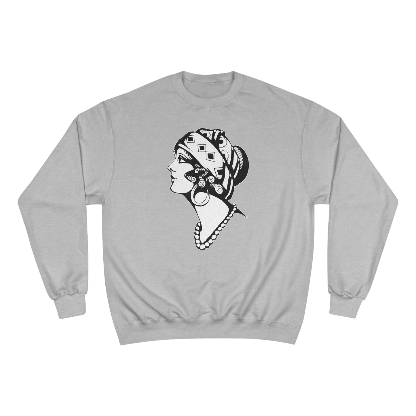 Unisex Champion Crewneck Sweatshirt | Gypsy's Dancing Gypsy Lady (by @tylerabnertattoo)