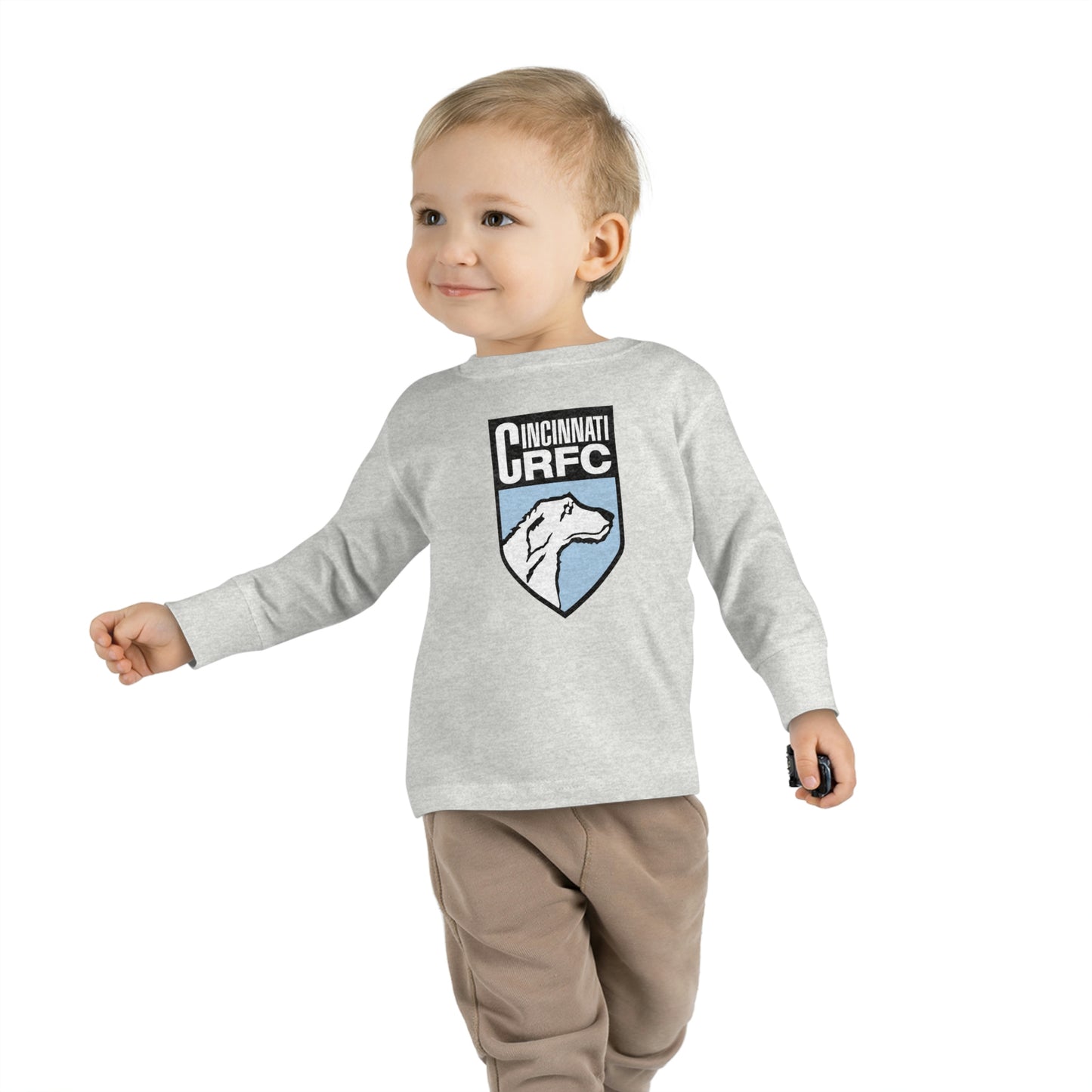 Toddler Long Sleeve Shirt | CRFC Wolfhounds Blue Crest