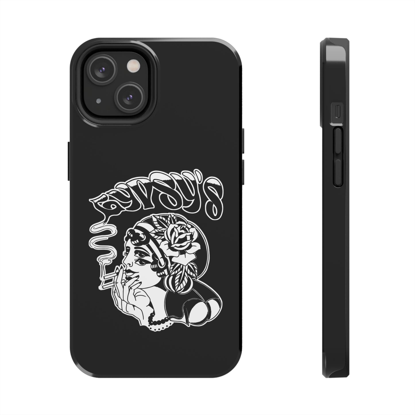 Black Tough Phone Cases | Gypsy's Double Gypsy Lady (by @ohbhave)