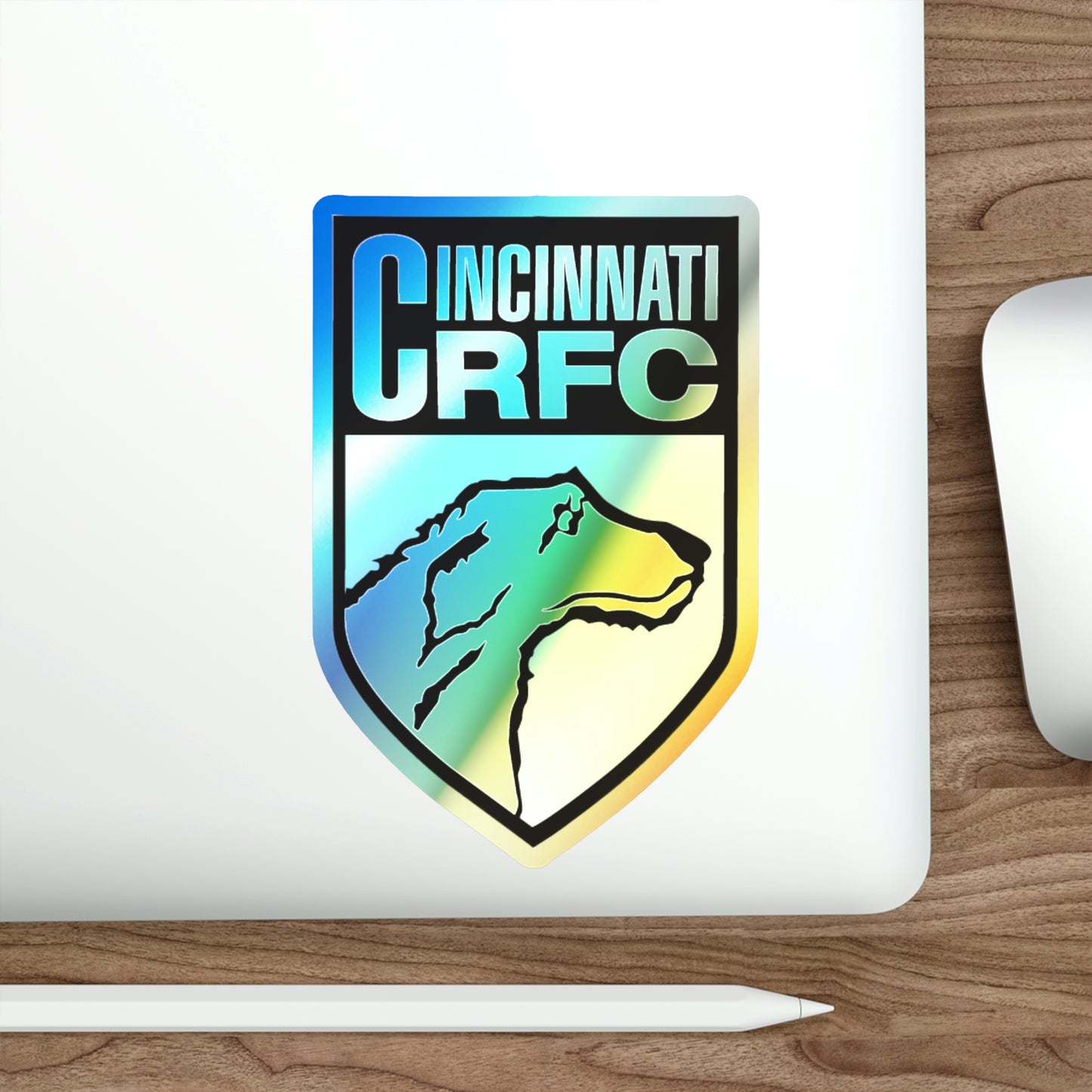 Holographic Die-cut Sticker | CRFC Wolfhounds Blue Crest