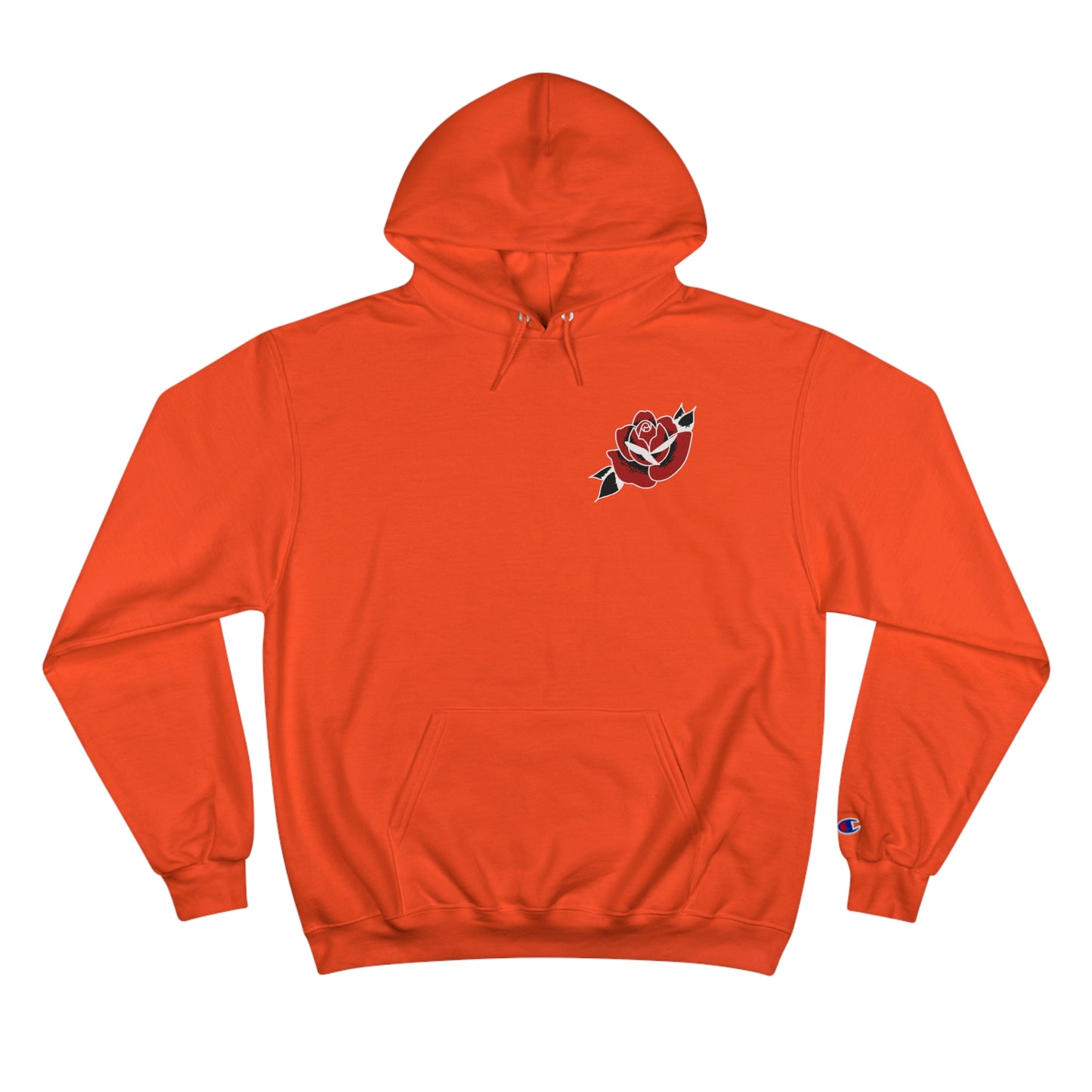 Unisex Champion Hoodie | Gypsy's Red Rose Gypsy Lady (by @ryseart)