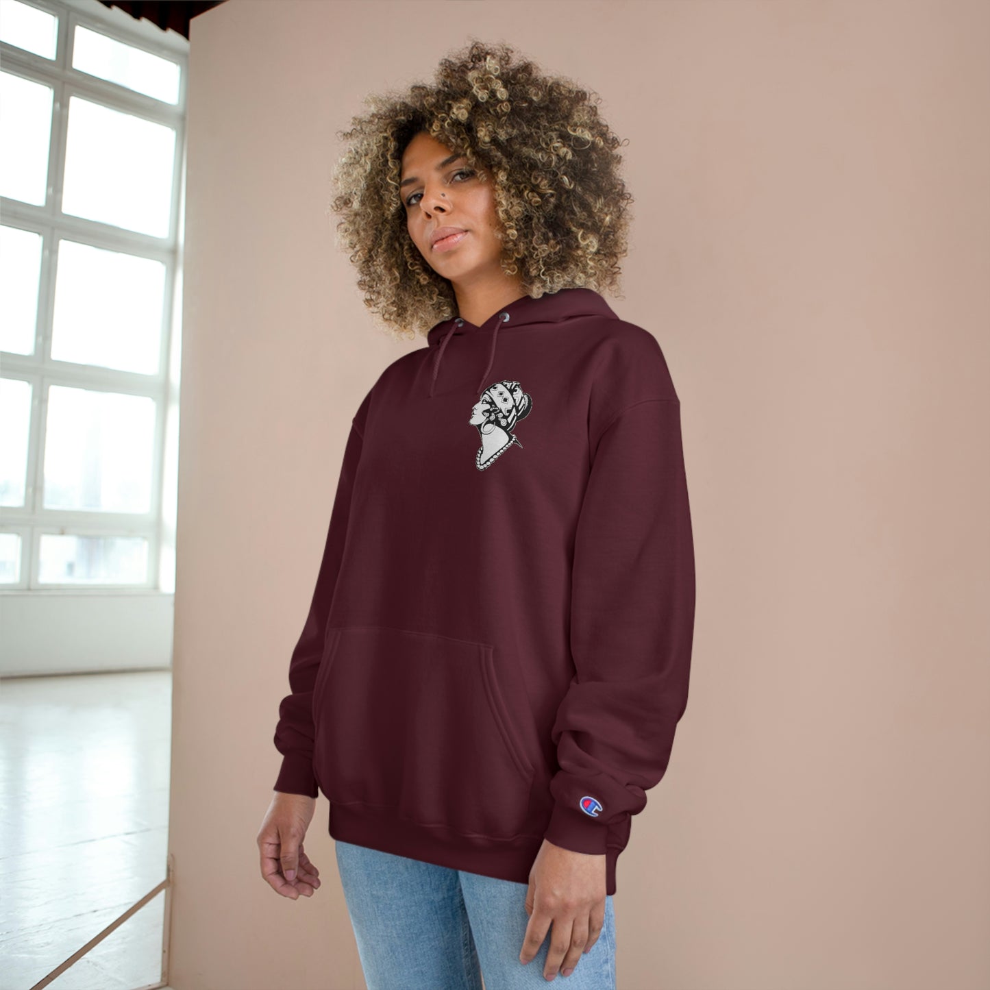 Unisex Champion Hoodie | Gypsy's Dancing Gypsy Lady (by @tylerabnertattoo)