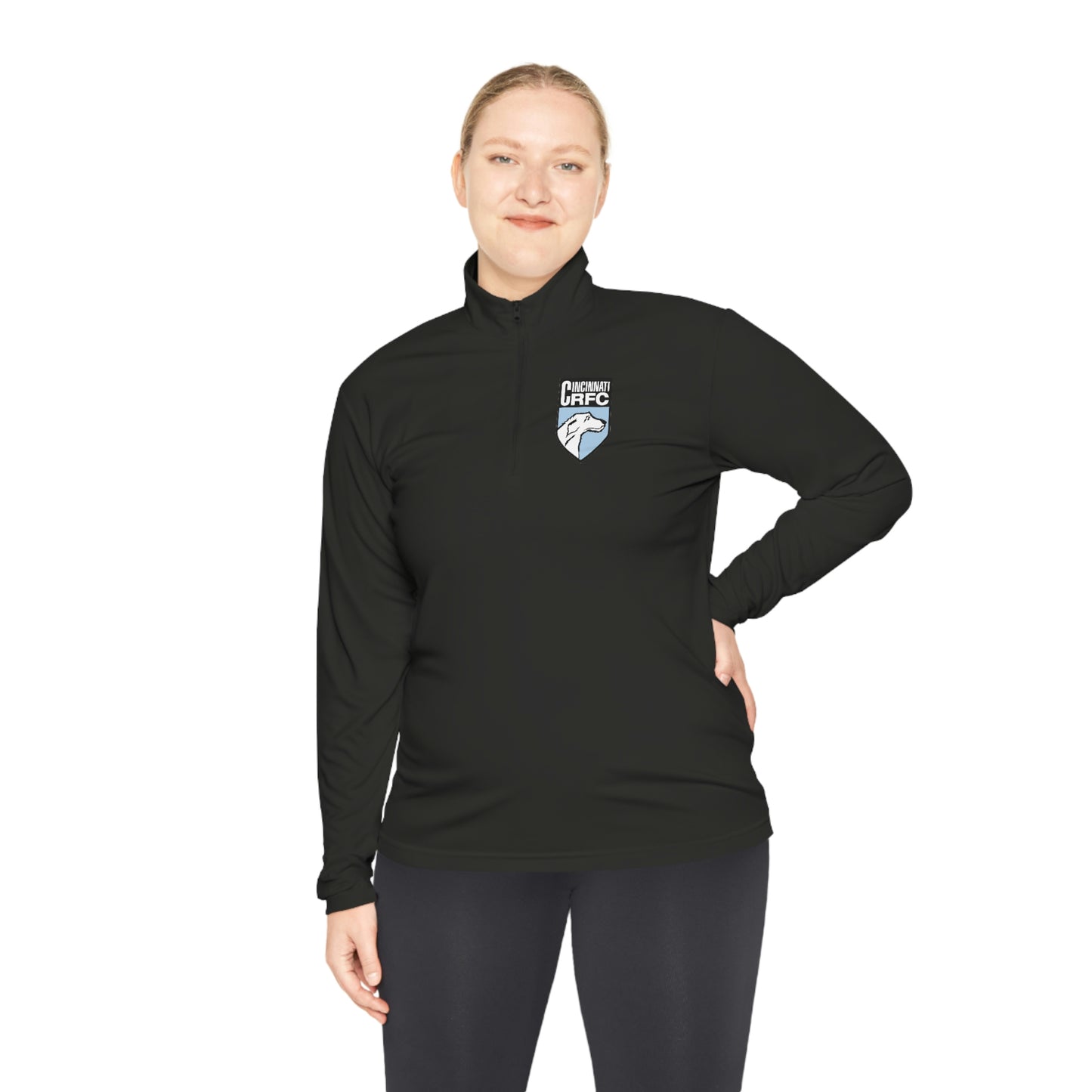 Unisex Quarter-Zip Pullover | CRFC Wolfhounds Blue Crest