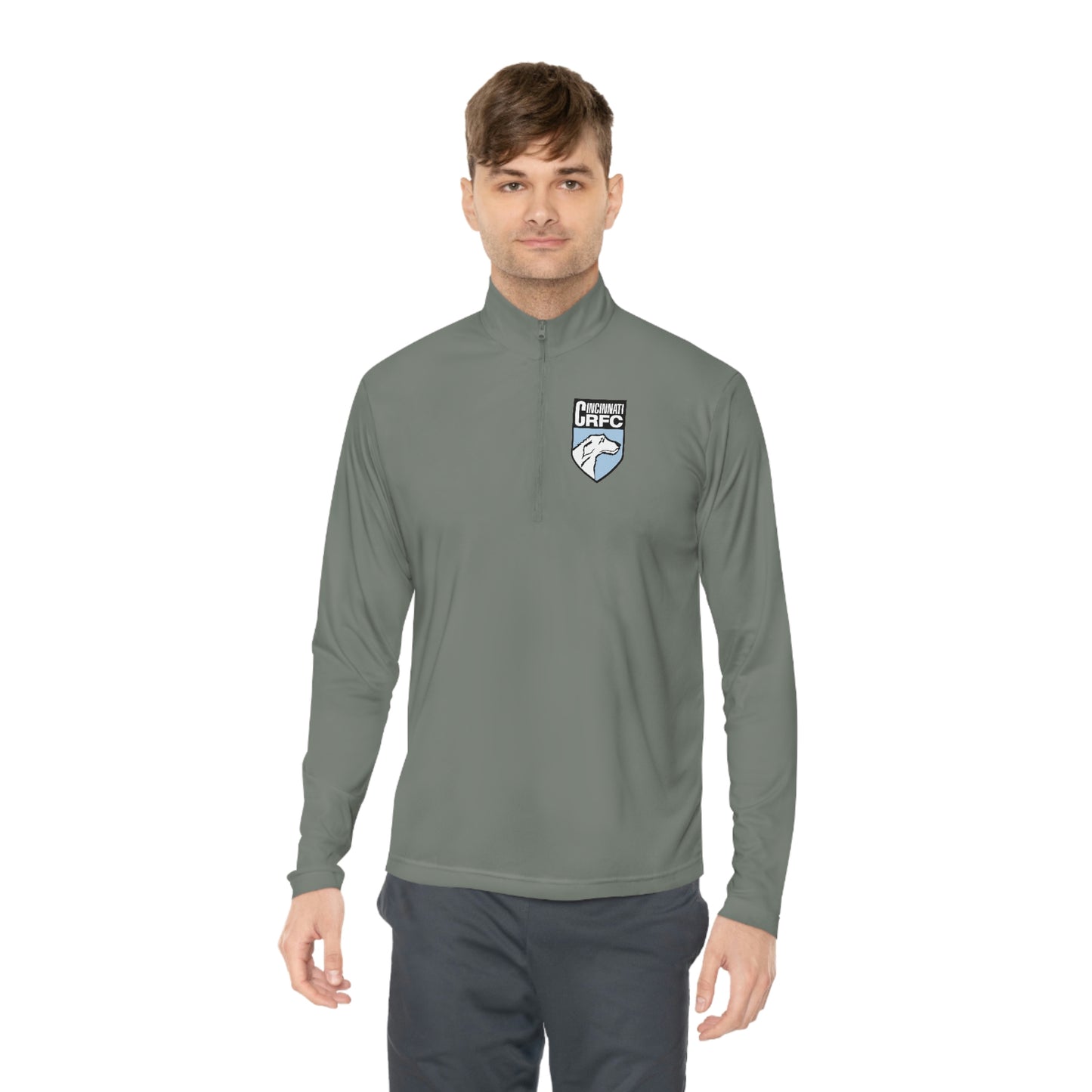 Unisex Quarter-Zip Pullover | CRFC Wolfhounds Blue Crest