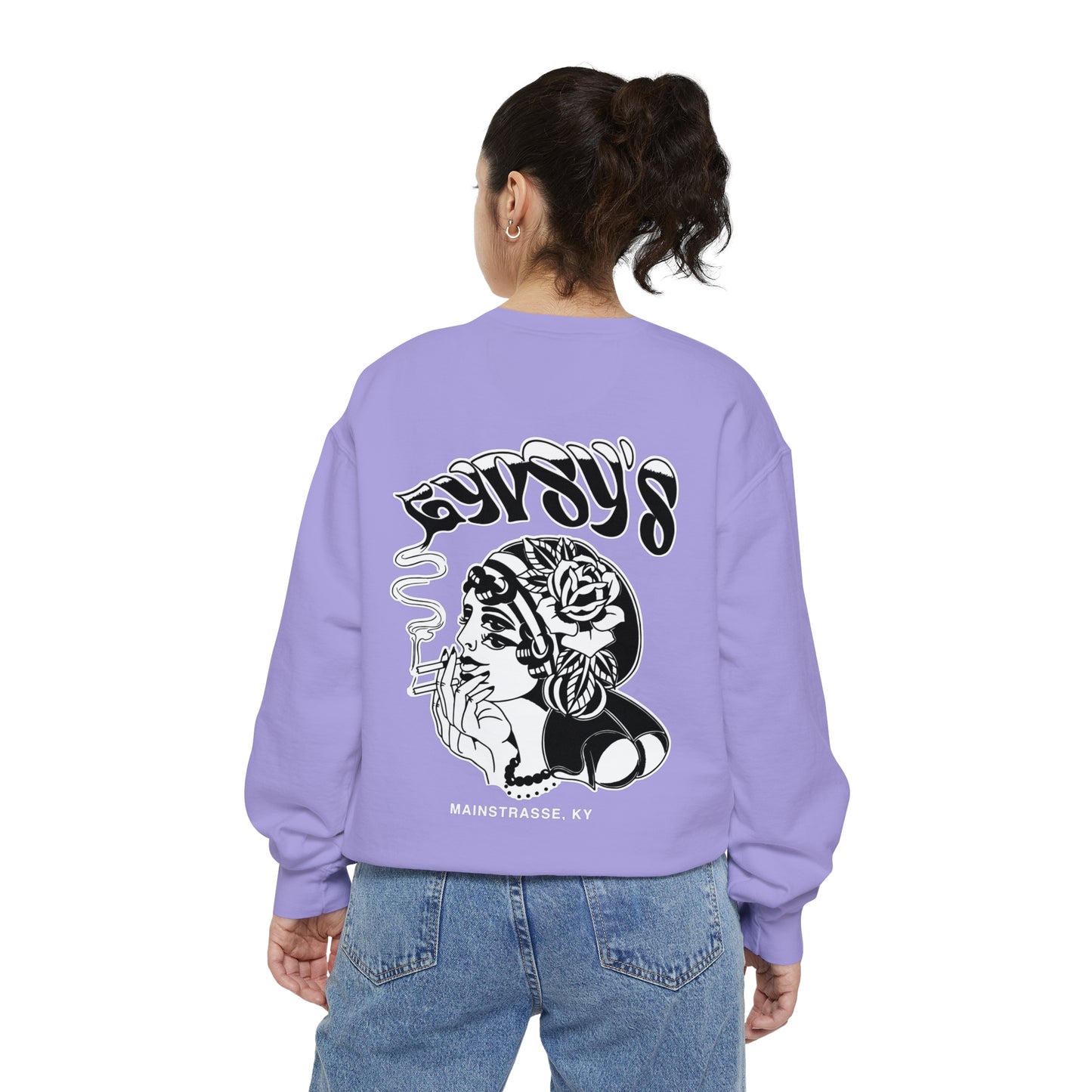 Unisex Comfort Colors Crewneck Sweatshirt | Gypsy's Double Gypsy Lady (by @ohbhave)