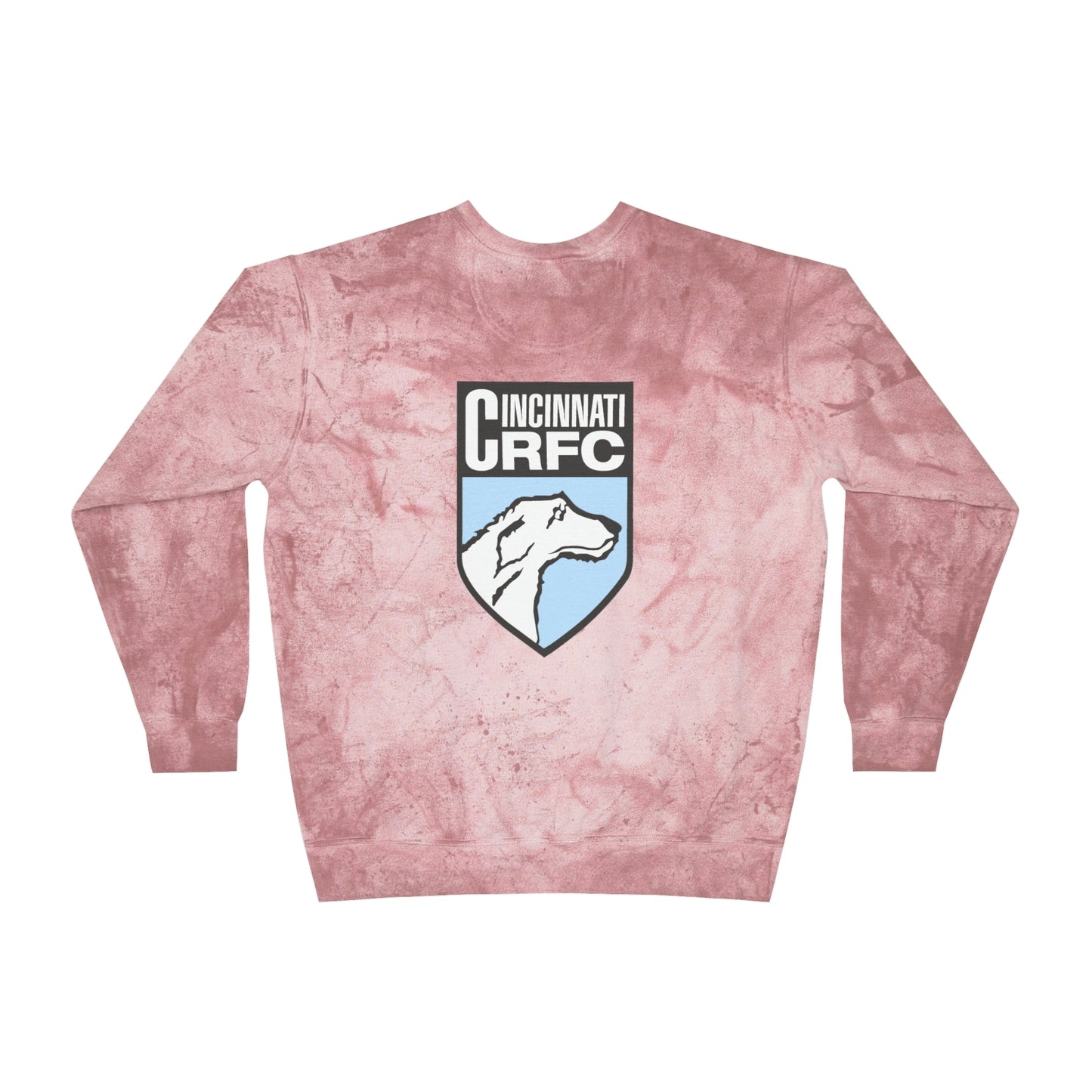 Unisex Color Blast Crewneck Sweatshirt | CRFC Wolfhounds Blue Crest