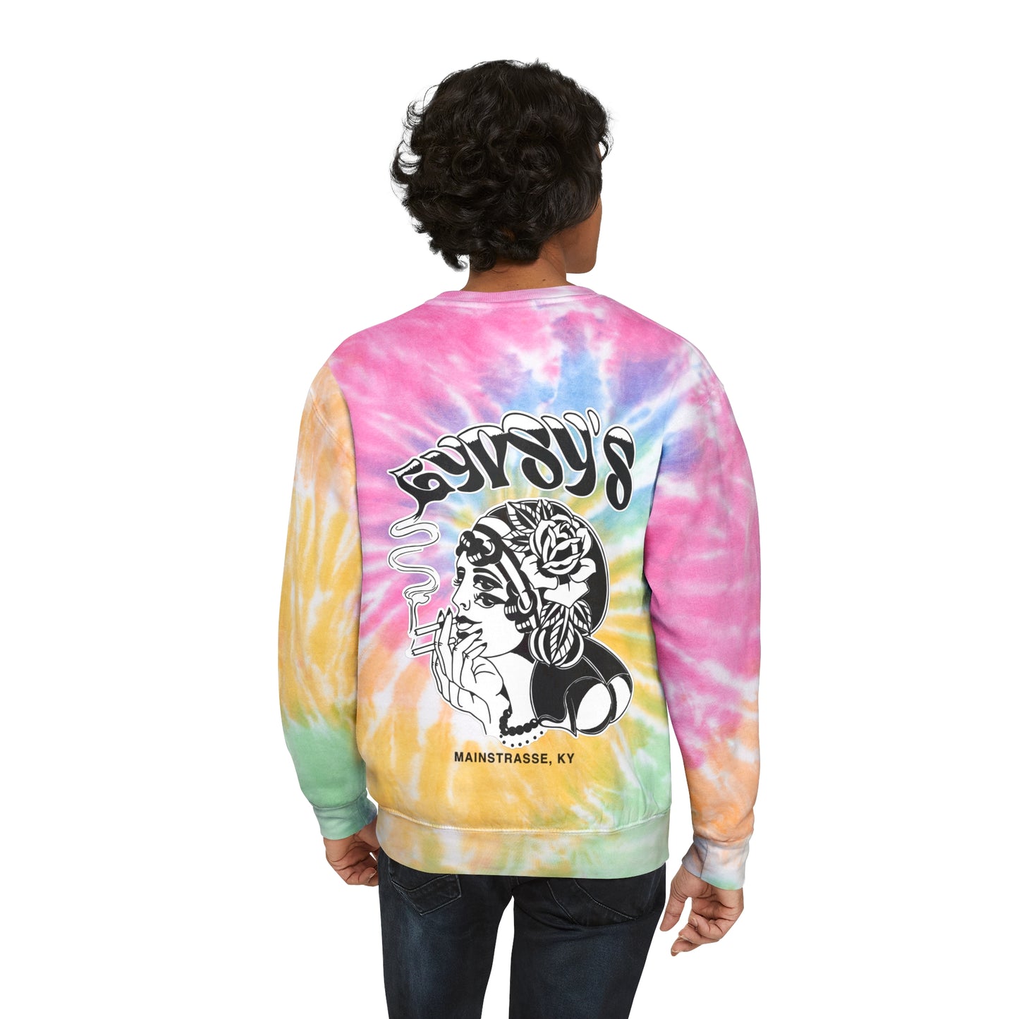 Unisex Comfort Colors Tie-Dye Crewneck Sweatshirt | Gypsy's Double Gypsy Lady (by @ohbhave)