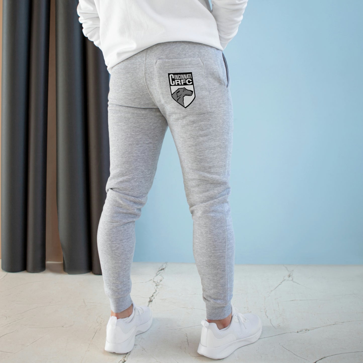 Unisex Premium Fleece Joggers | CRFC Wolfhounds White Crest