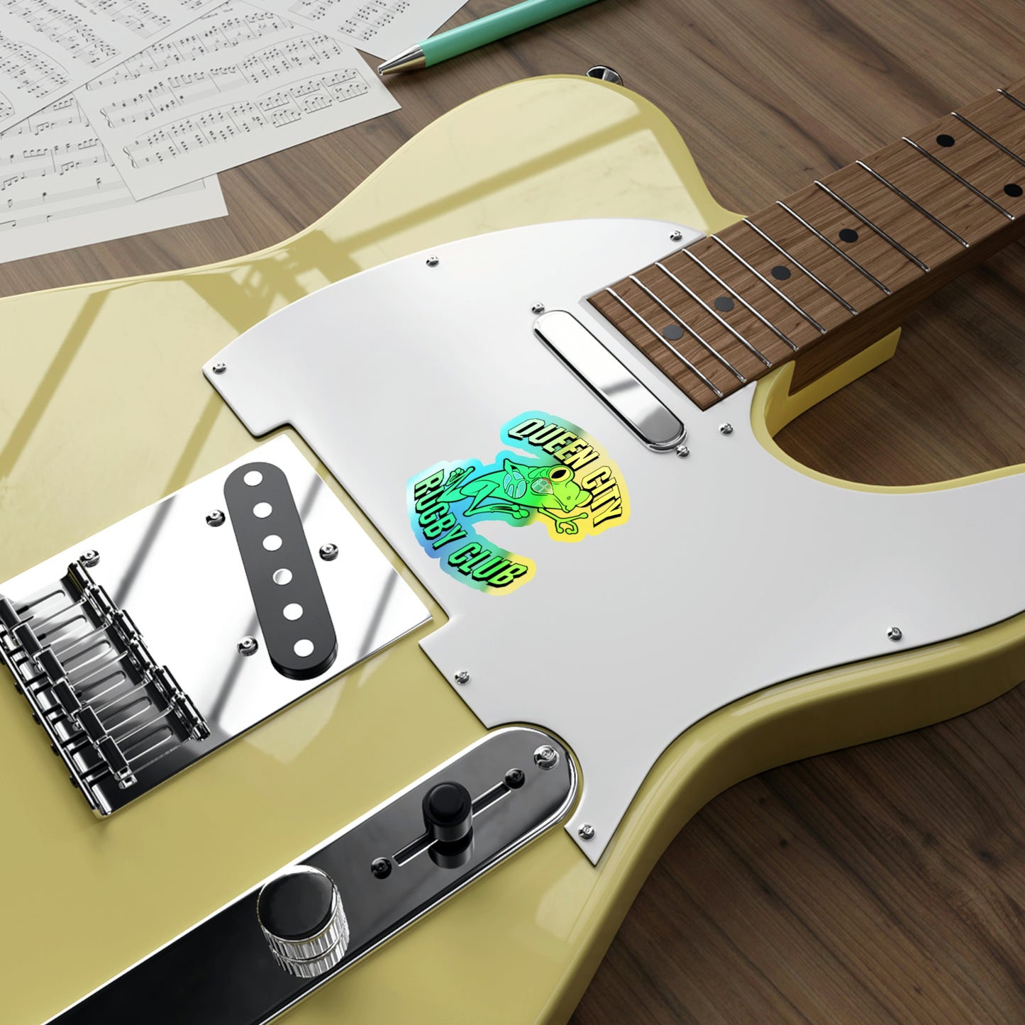 Holographic Die-cut Sticker | QCRFC Frogs Logo