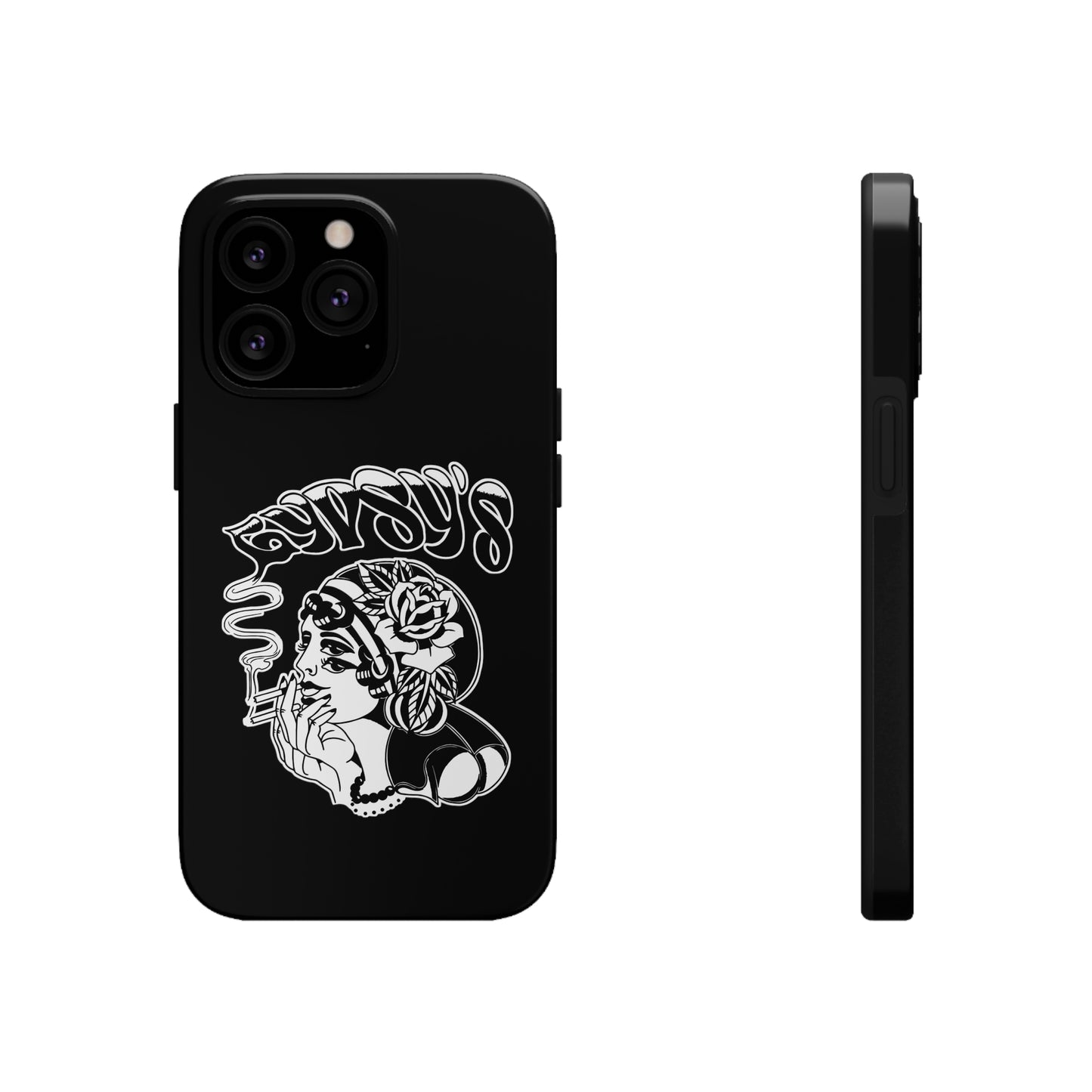 Black Tough Phone Cases | Gypsy's Double Gypsy Lady (by @ohbhave)
