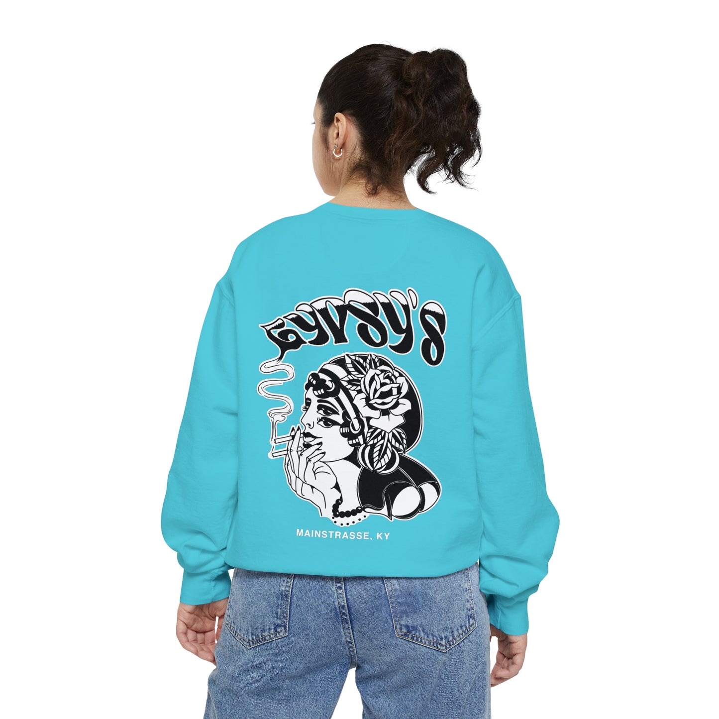 Unisex Comfort Colors Crewneck Sweatshirt | Gypsy's Double Gypsy Lady (by @ohbhave)