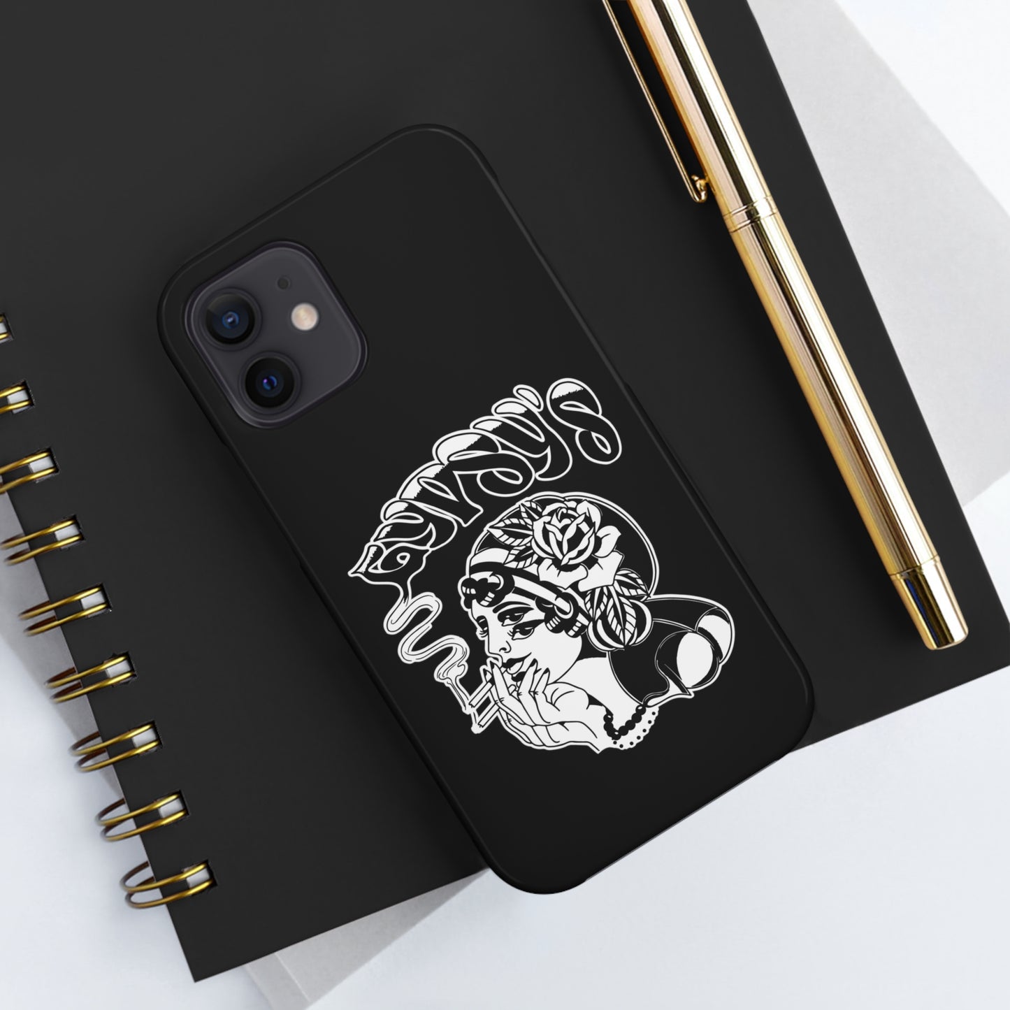 Black Tough Phone Cases | Gypsy's Double Gypsy Lady (by @ohbhave)