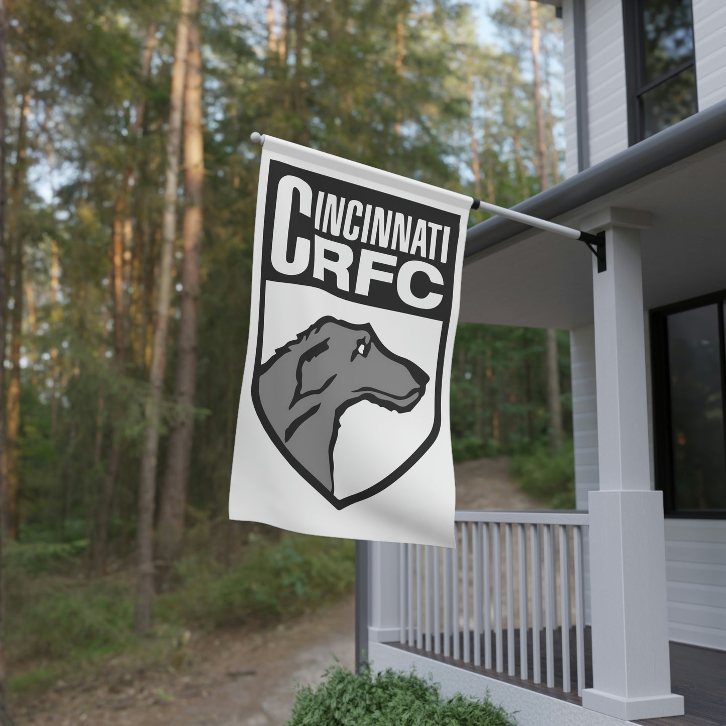 Flag 3'x5' | CRFC Wolfhounds White Crest