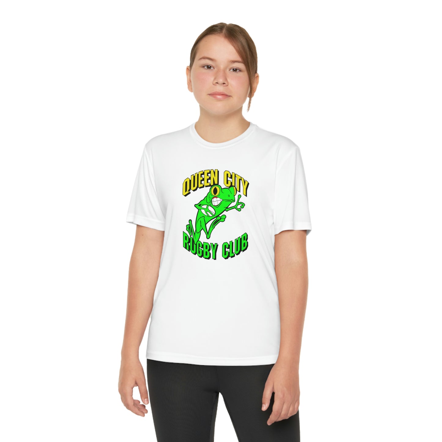 Youth Competitor Tee | QCRFC Frogs Logo