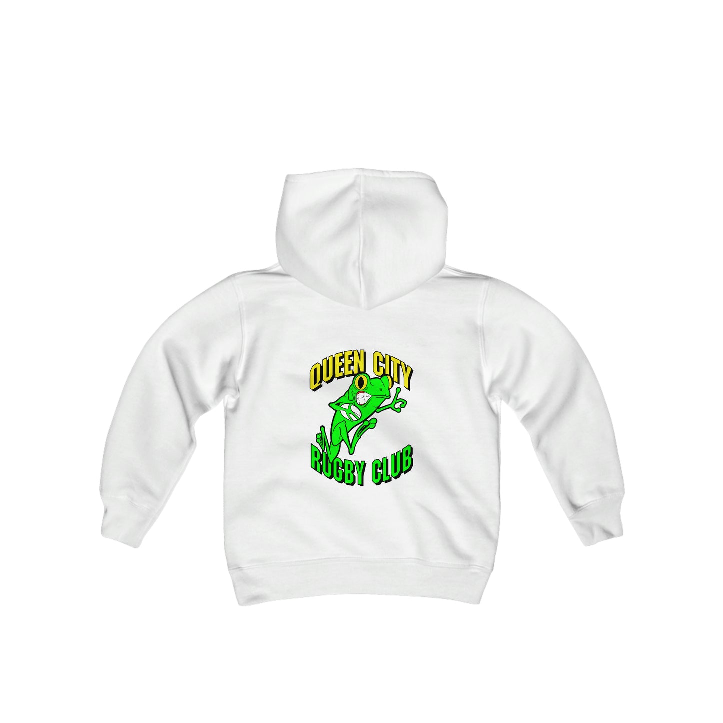 Youth Heavy Blend Hoodie | QCRFC Frogs Logo