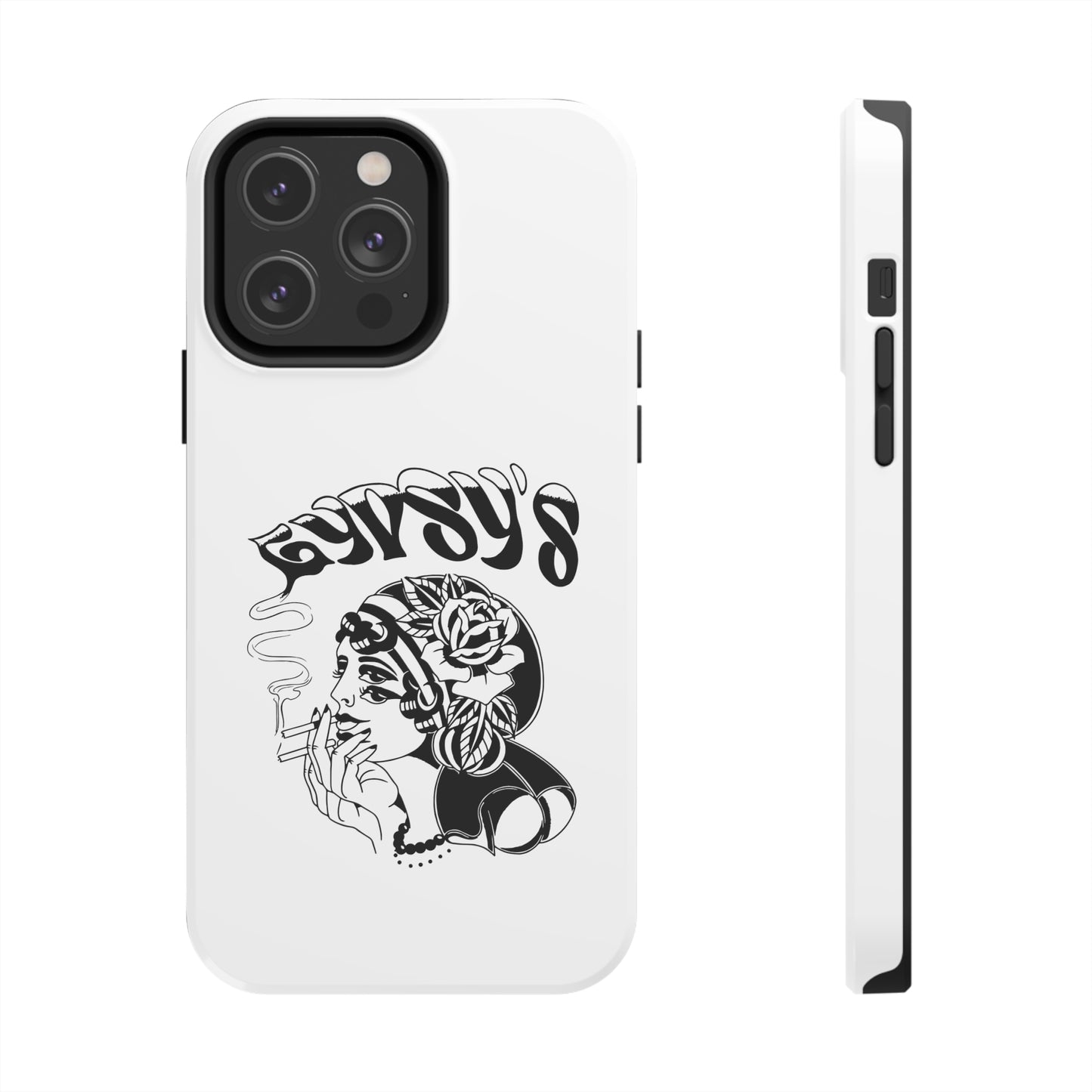 White Tough Phone Cases | Gypsy's Double Gypsy Lady (by @ohbhave)
