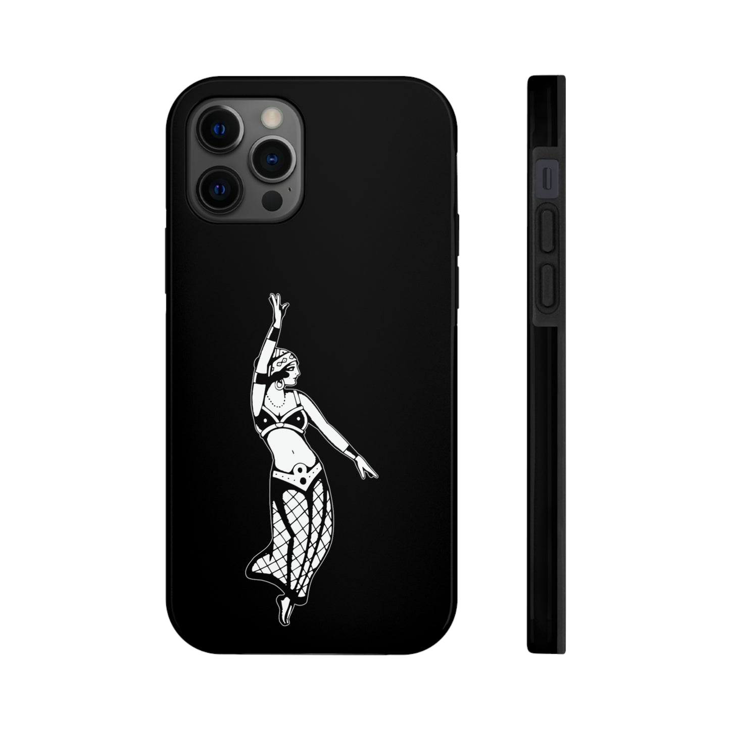 Black Tough Phone Cases | Gypsy's Dancing Gypsy Lady (by @tylerabnertattoo)