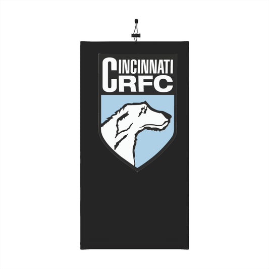 Black Gaiter With Drawstring | CRFC Wolfhounds Blue Crest