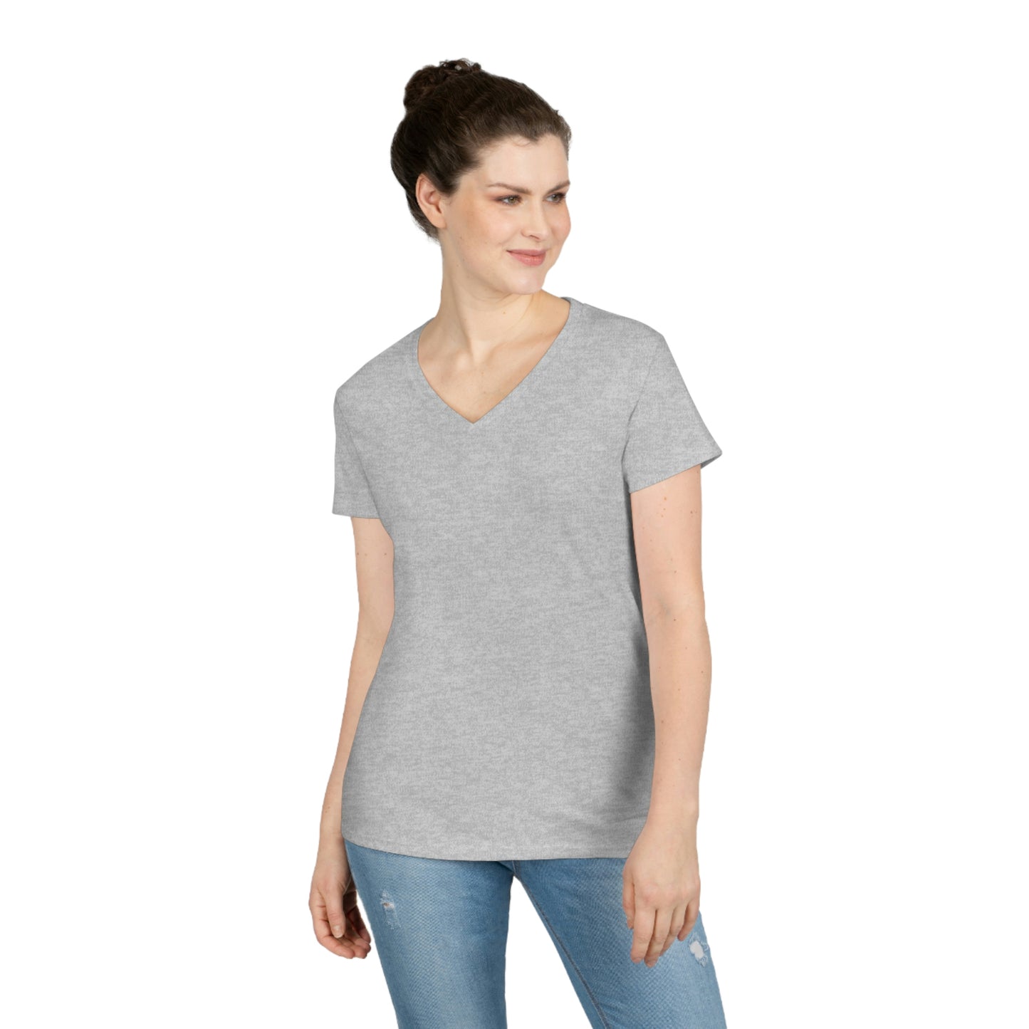 Women' V-Neck T-Shirt | CRFC Wolfhounds Blue Crest